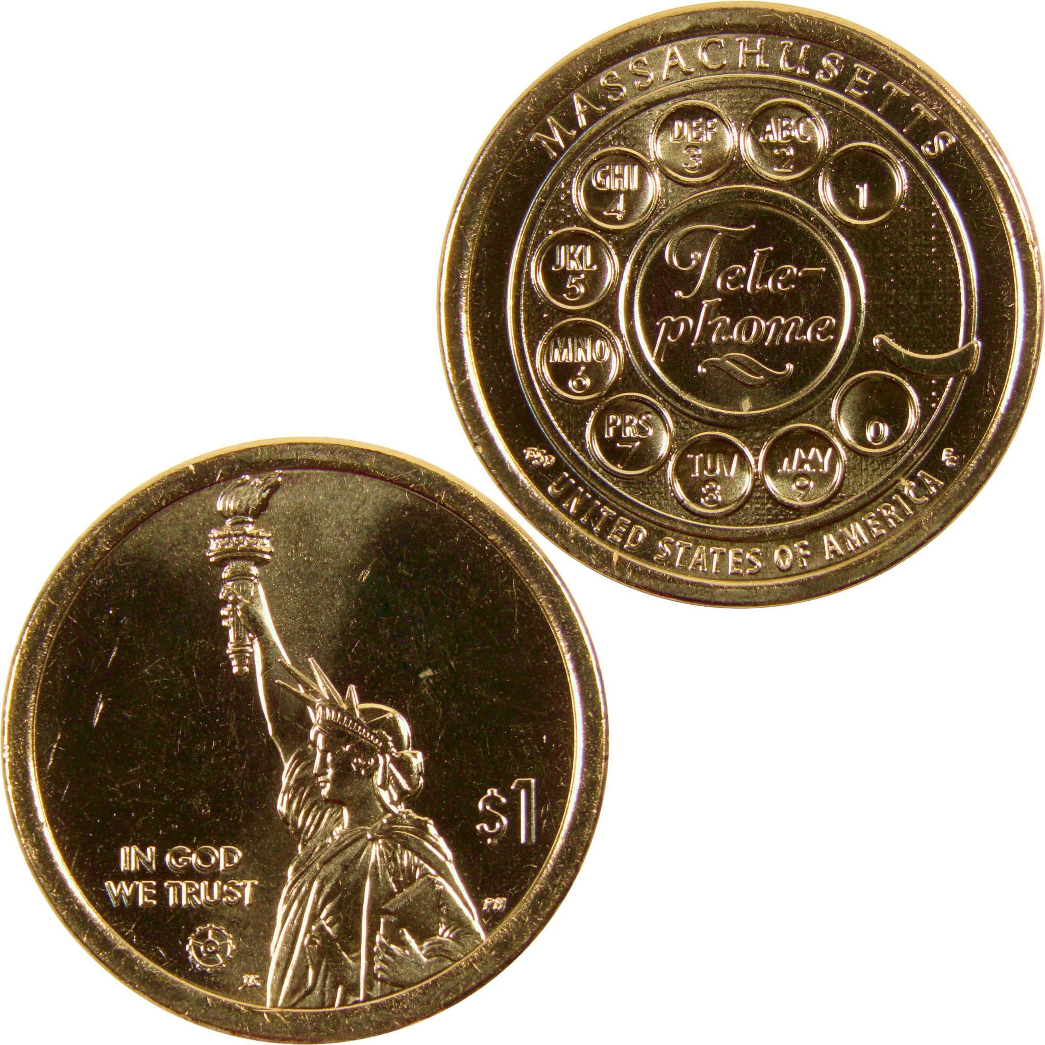 2020 D Telephone American Innovation Dollar BU Uncirculated $1 Coin