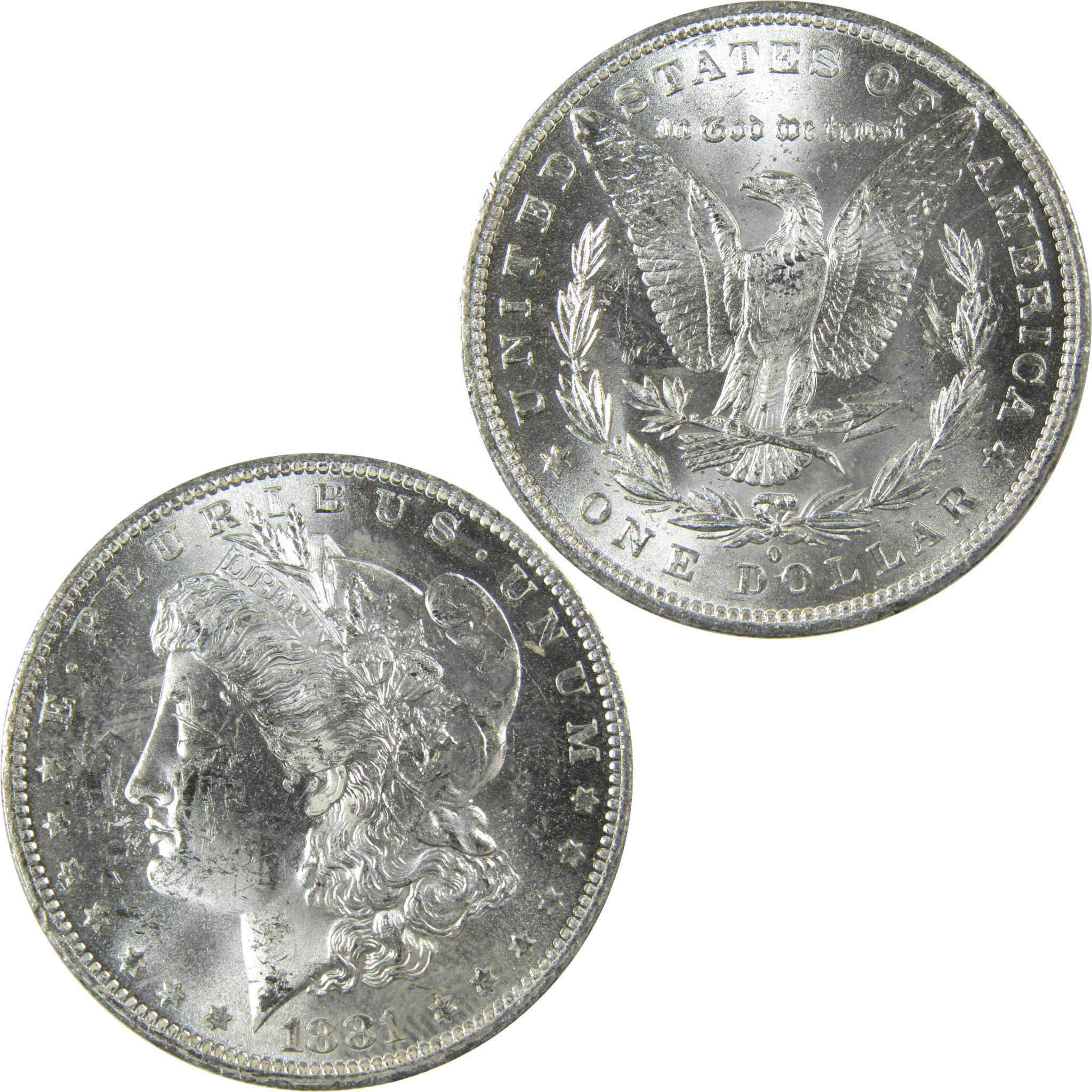 1881 O Morgan Silver Dollar Uncirculated Mint State $1 Coin SKU:I27712