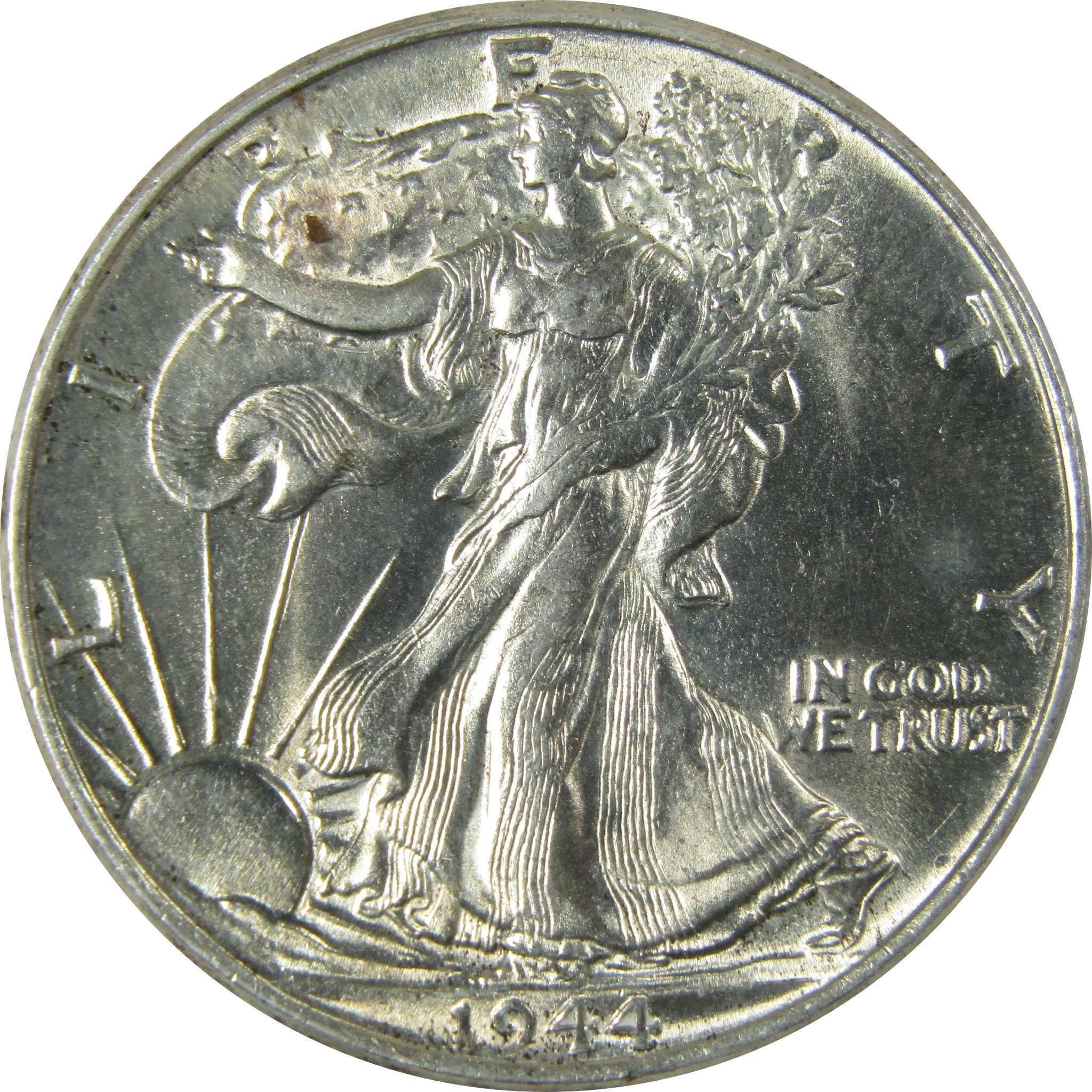 1944 Liberty Walking Silver 50c Choice About Uncirculated SKU:CP497