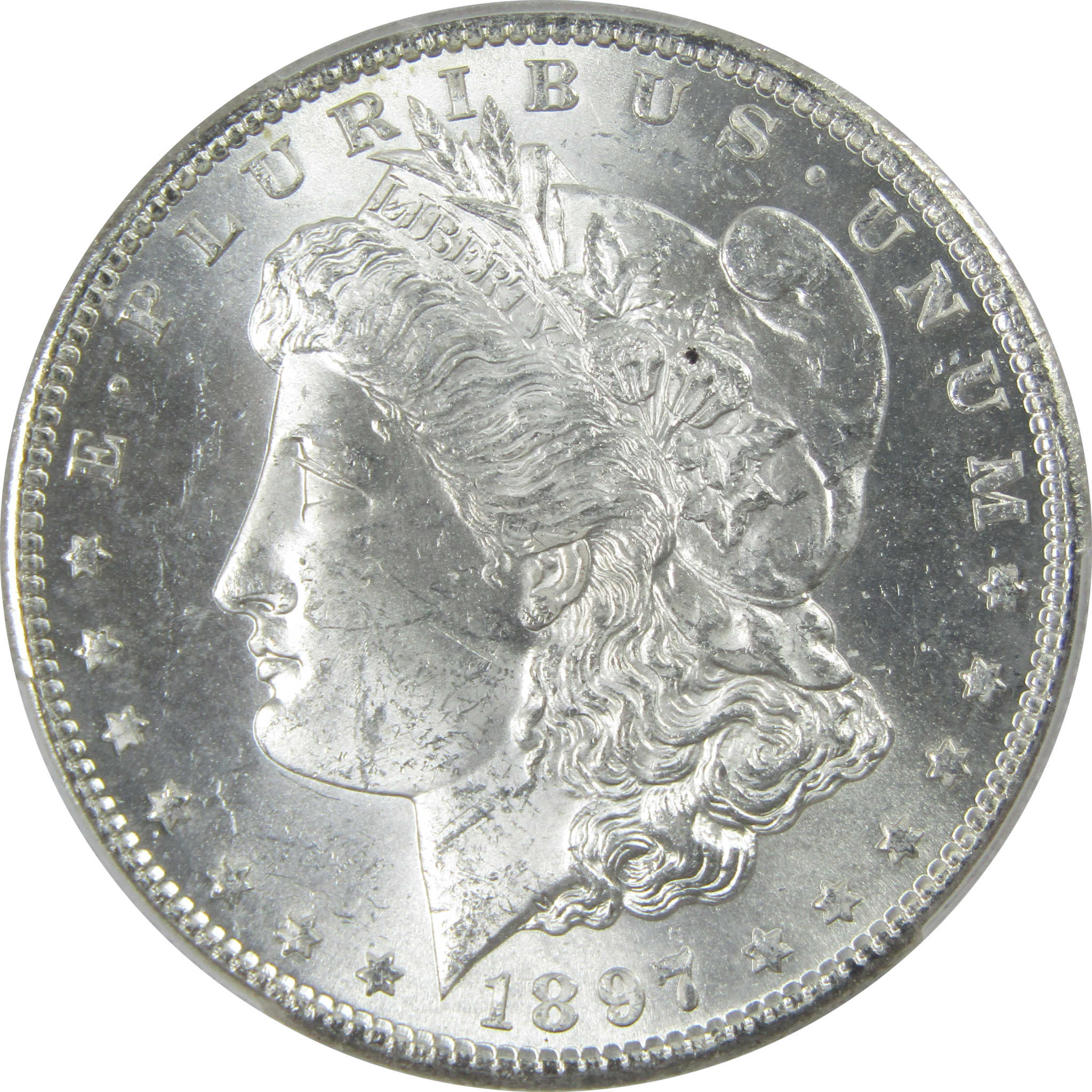 1897 S Morgan Dollar MS 64 PCGS Silver $1 Uncirculated Coin SKU:I13924 - Morgan coin - Morgan silver dollar - Morgan silver dollar for sale - Profile Coins &amp; Collectibles