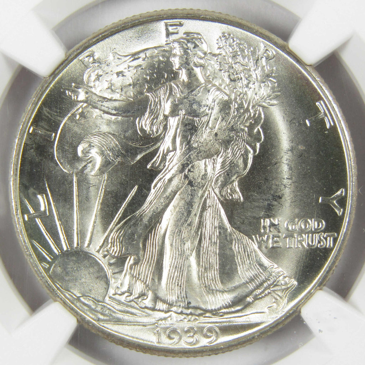 1939 D Liberty Walking Silver Half Dollar MS 64 NGC 50c Coin