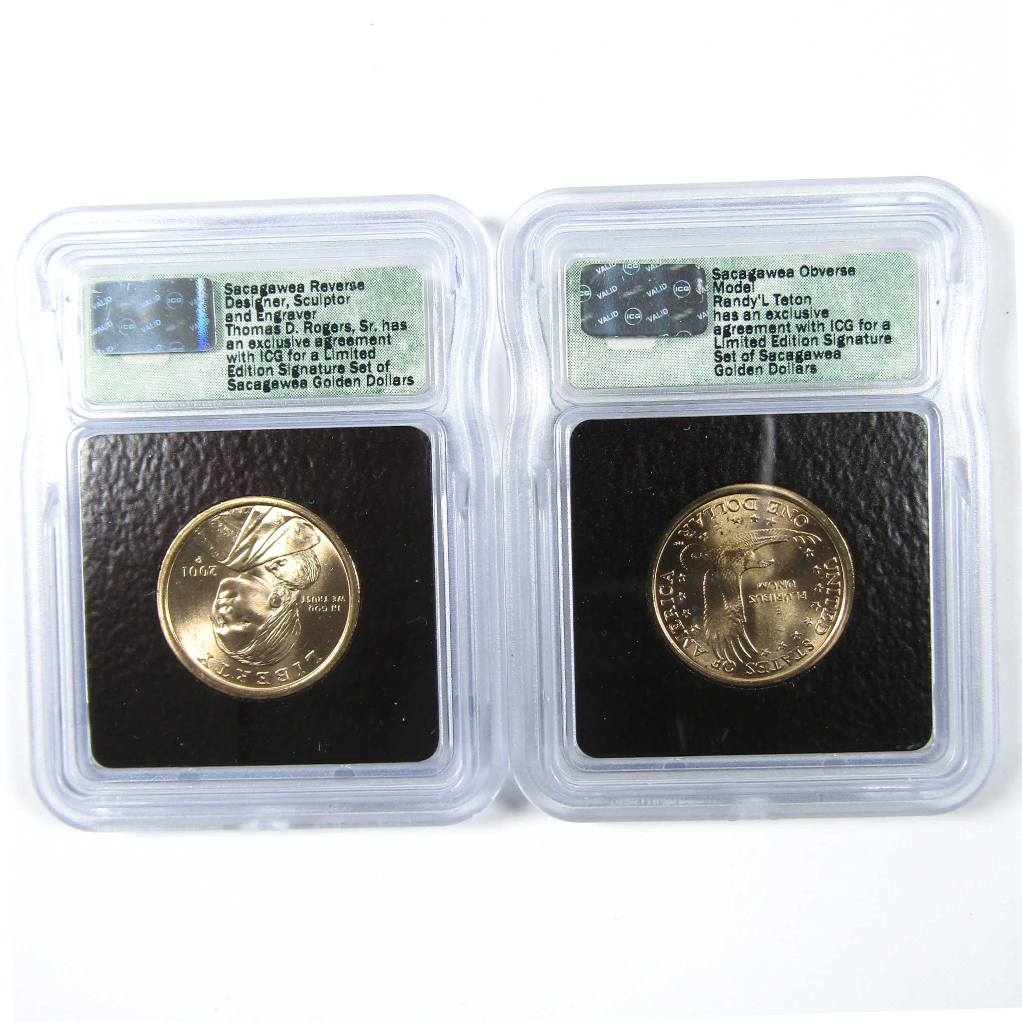 2001 Sacagawea Signature 6 Piece Dollar Set ICG SKU:CPC6611
