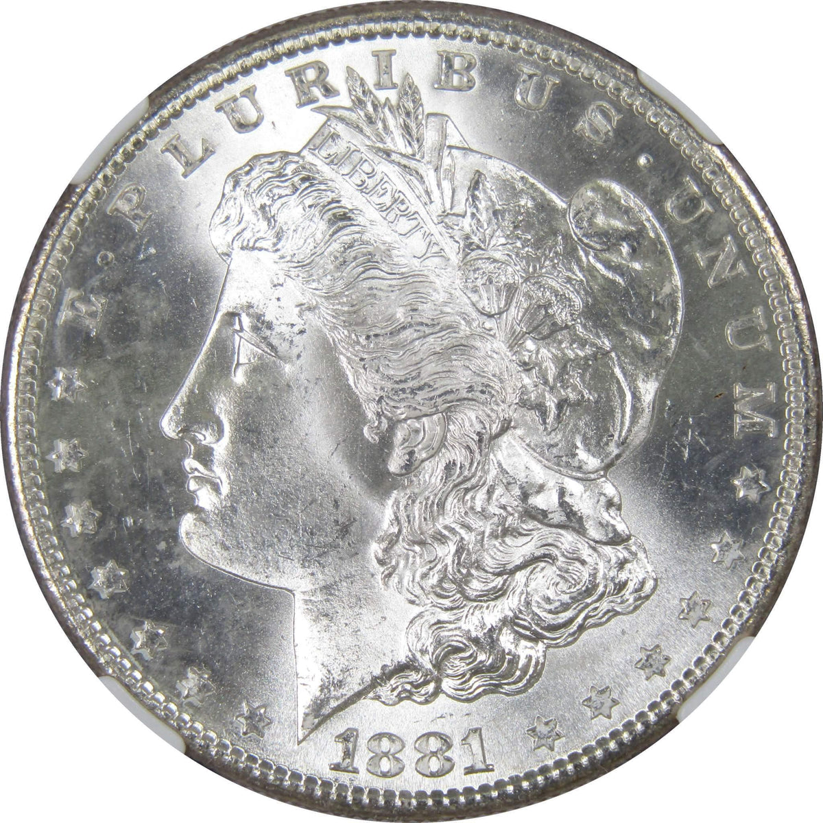 1881 S Morgan Silver Dollar MS 66 NGC Uncirculated $1 Coin Collectible - Morgan coin - Morgan silver dollar - Morgan silver dollar for sale - Profile Coins & Collectibles