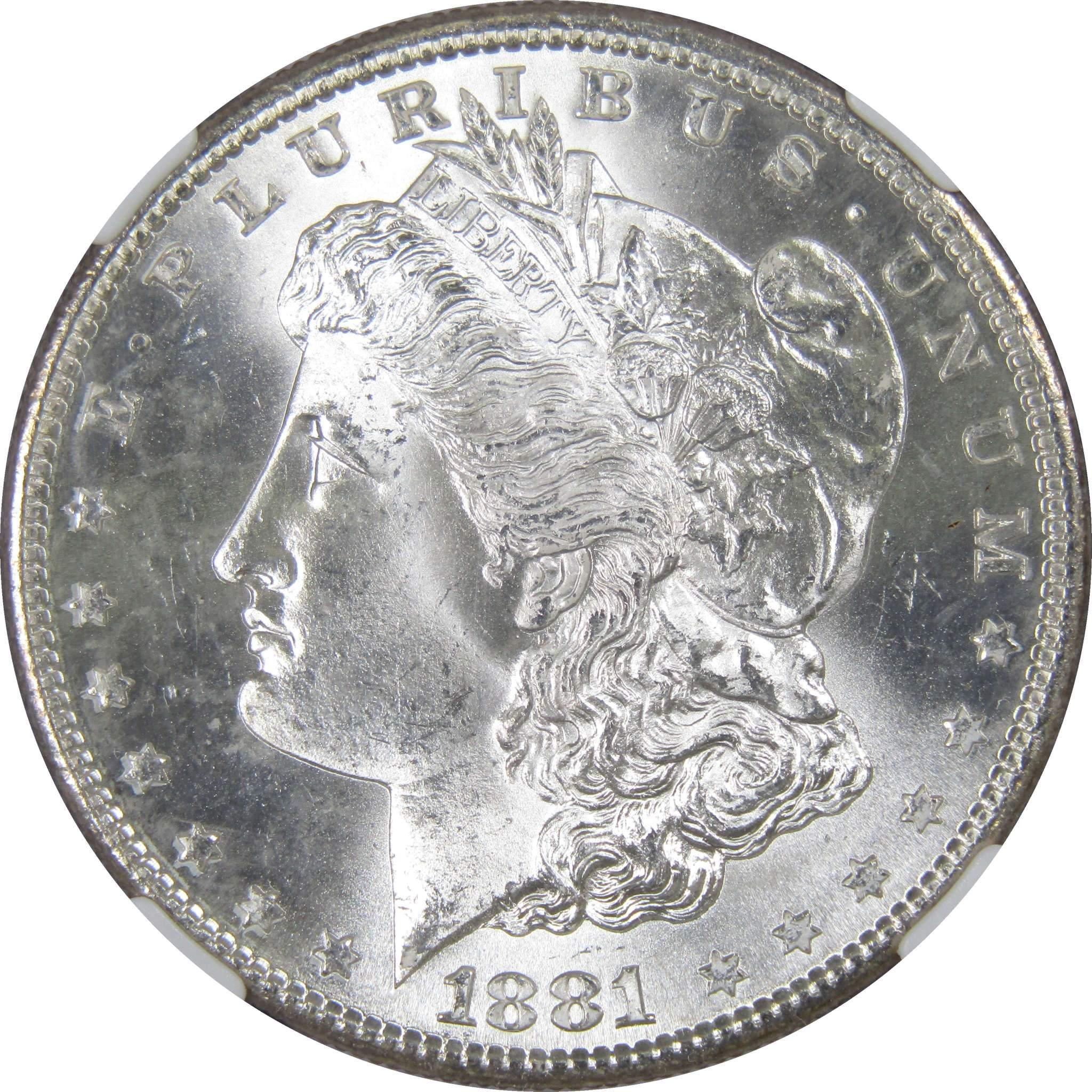 1881 S Morgan Dollar MS 66 NGC Silver Uncirculated $1 Coin - Morgan coin - Morgan silver dollar - Morgan silver dollar for sale - Profile Coins & Collectibles