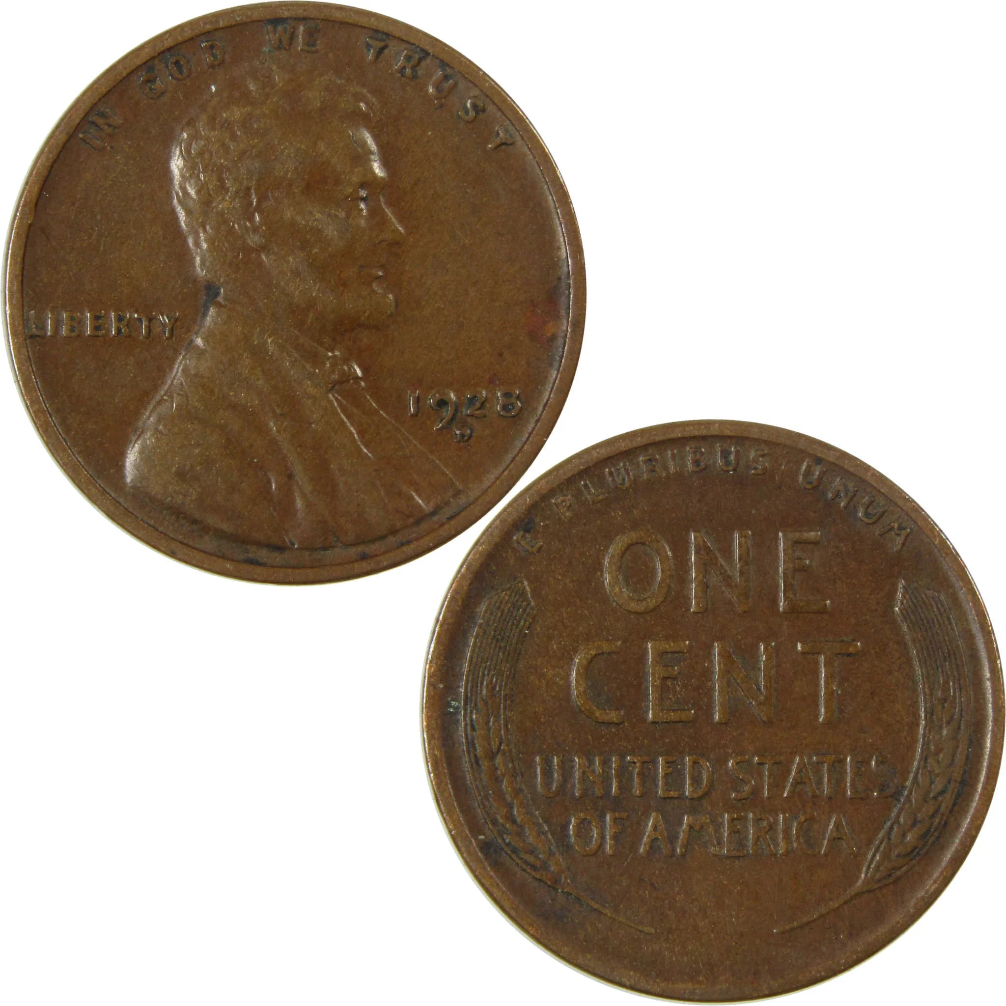 1928 D Lincoln Wheat Cent VF Very Fine Penny 1c Coin SKU:I27634