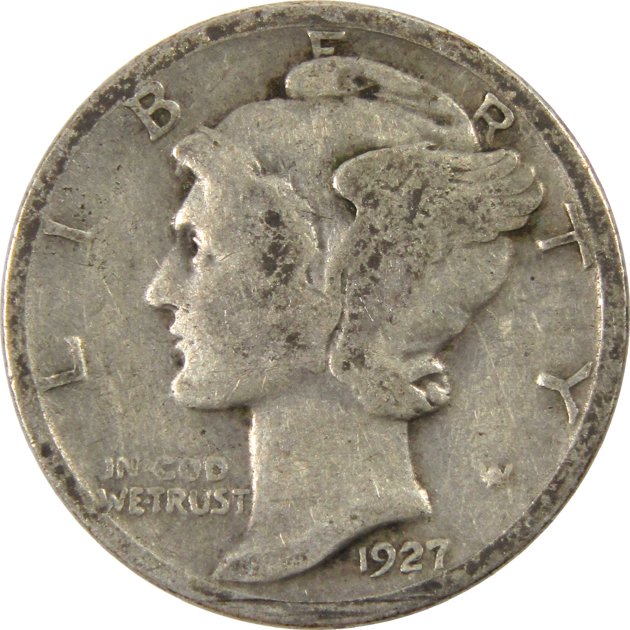 1927 Mercury Dime G Good Silver 10c Coin