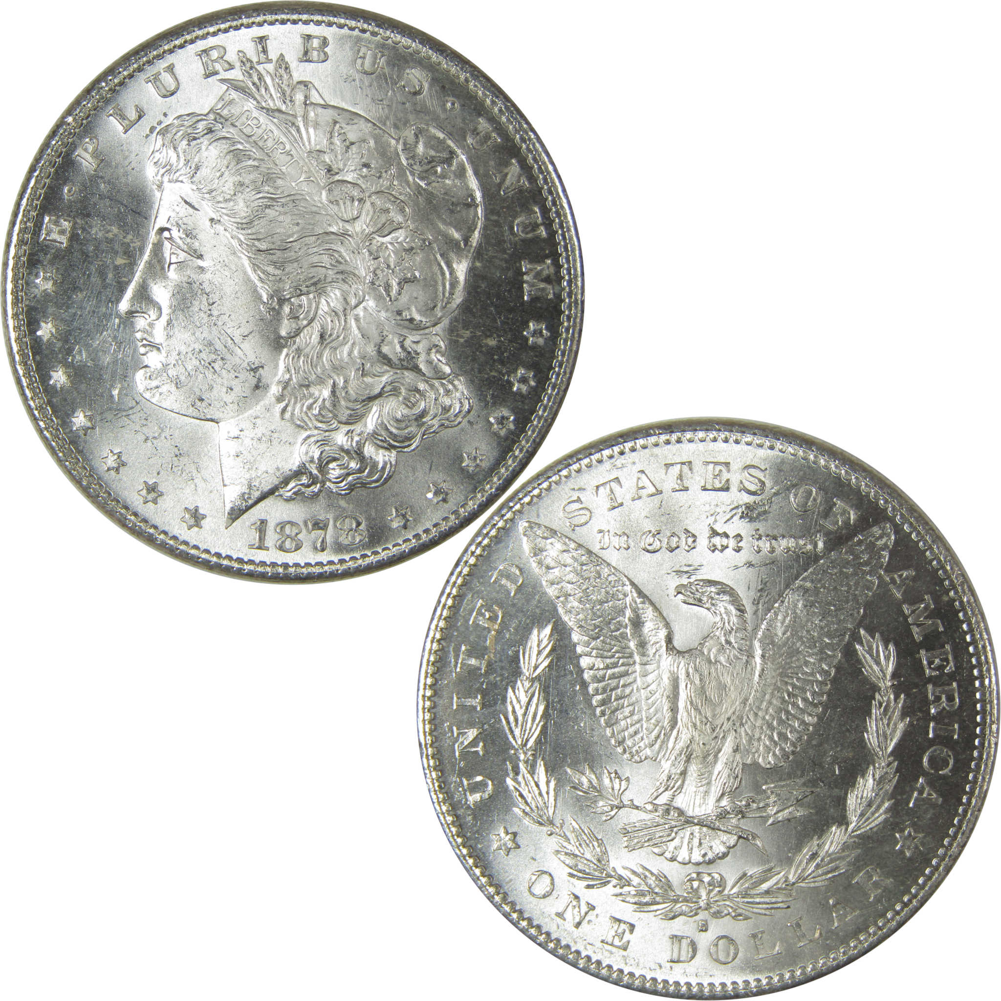 1878 S Morgan Dollar Uncirculated Silver $1 Coin SKU:I22548 - Morgan coin - Morgan silver dollar - Morgan silver dollar for sale - Profile Coins & Collectibles