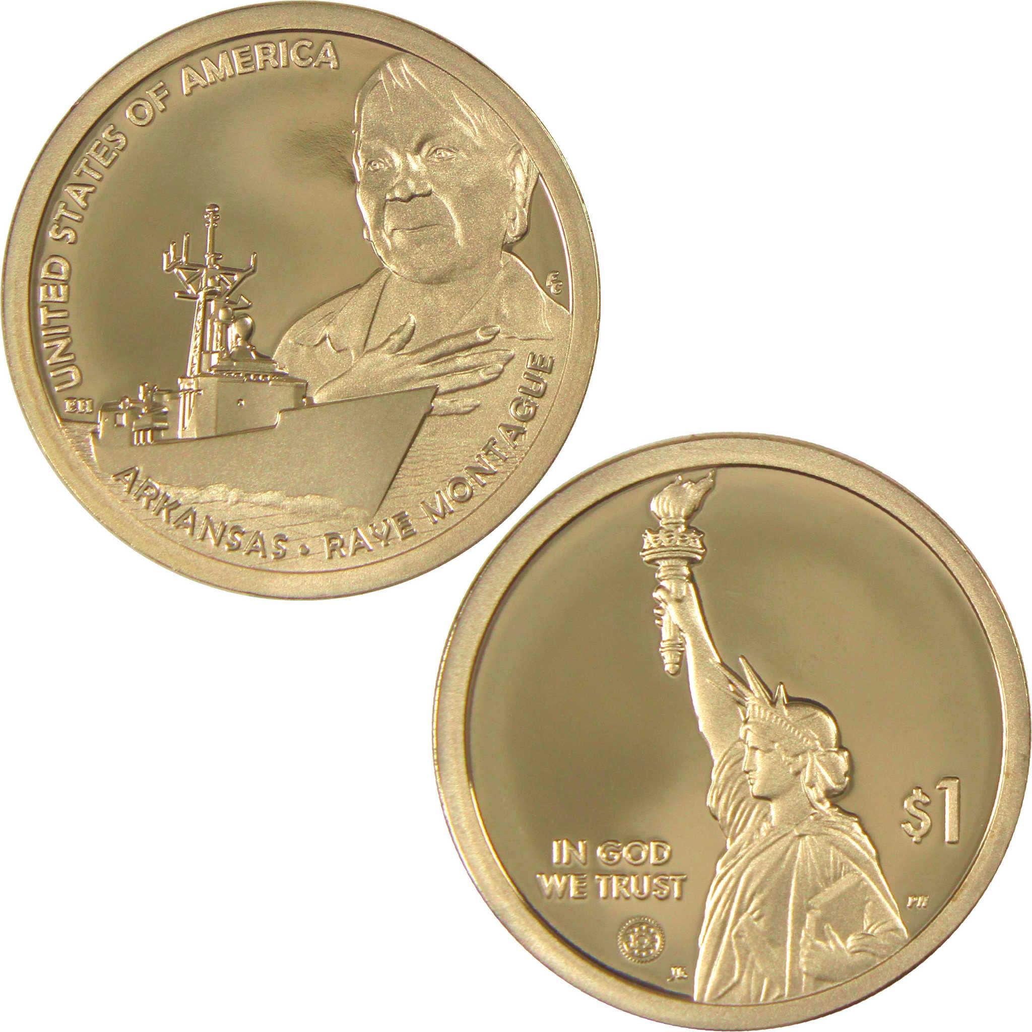 2025 S Arkansas Raye Montague American Innovation Dollar Proof $1 Coin