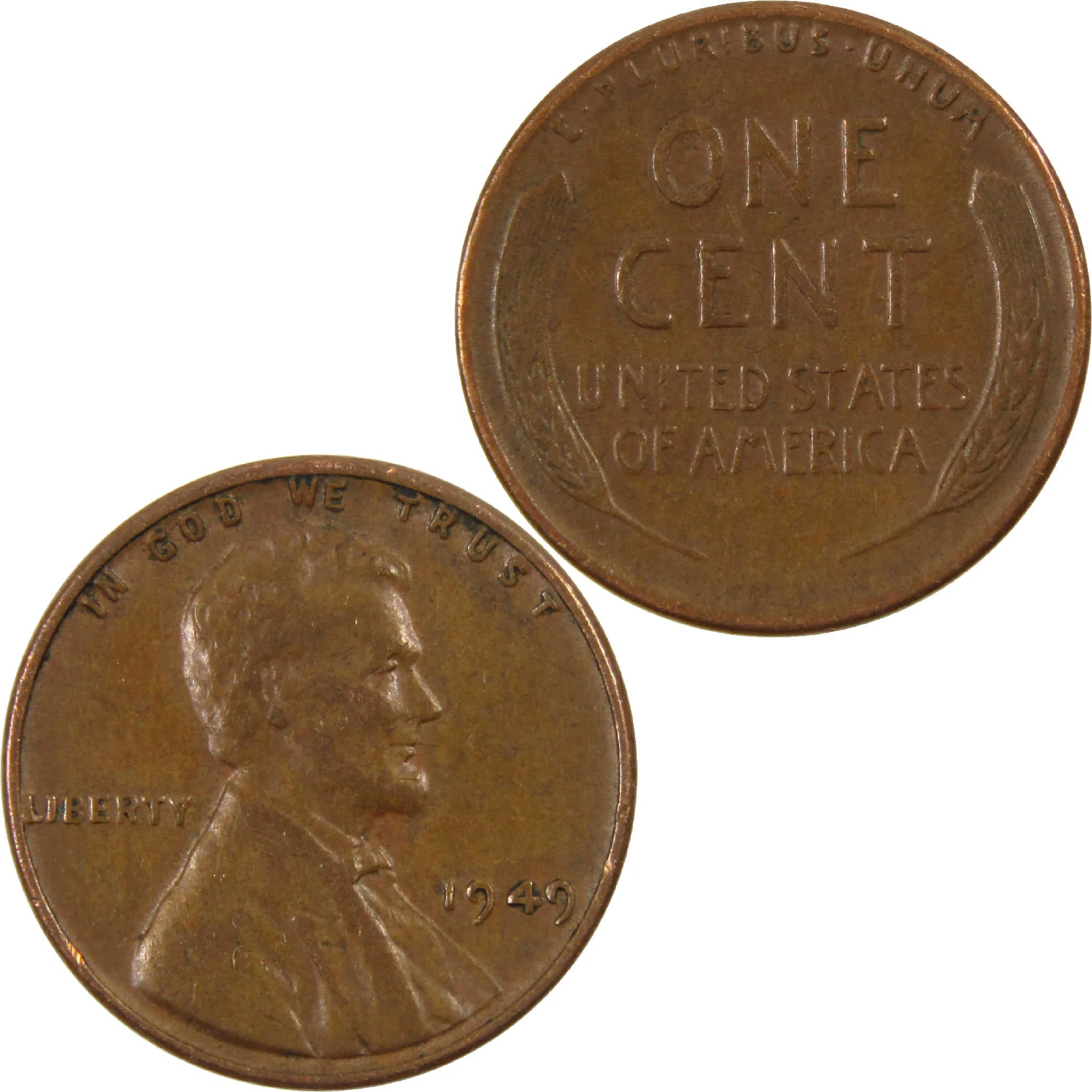1949 Lincoln Wheat Cent Circulated Penny 1c Coin Collectible