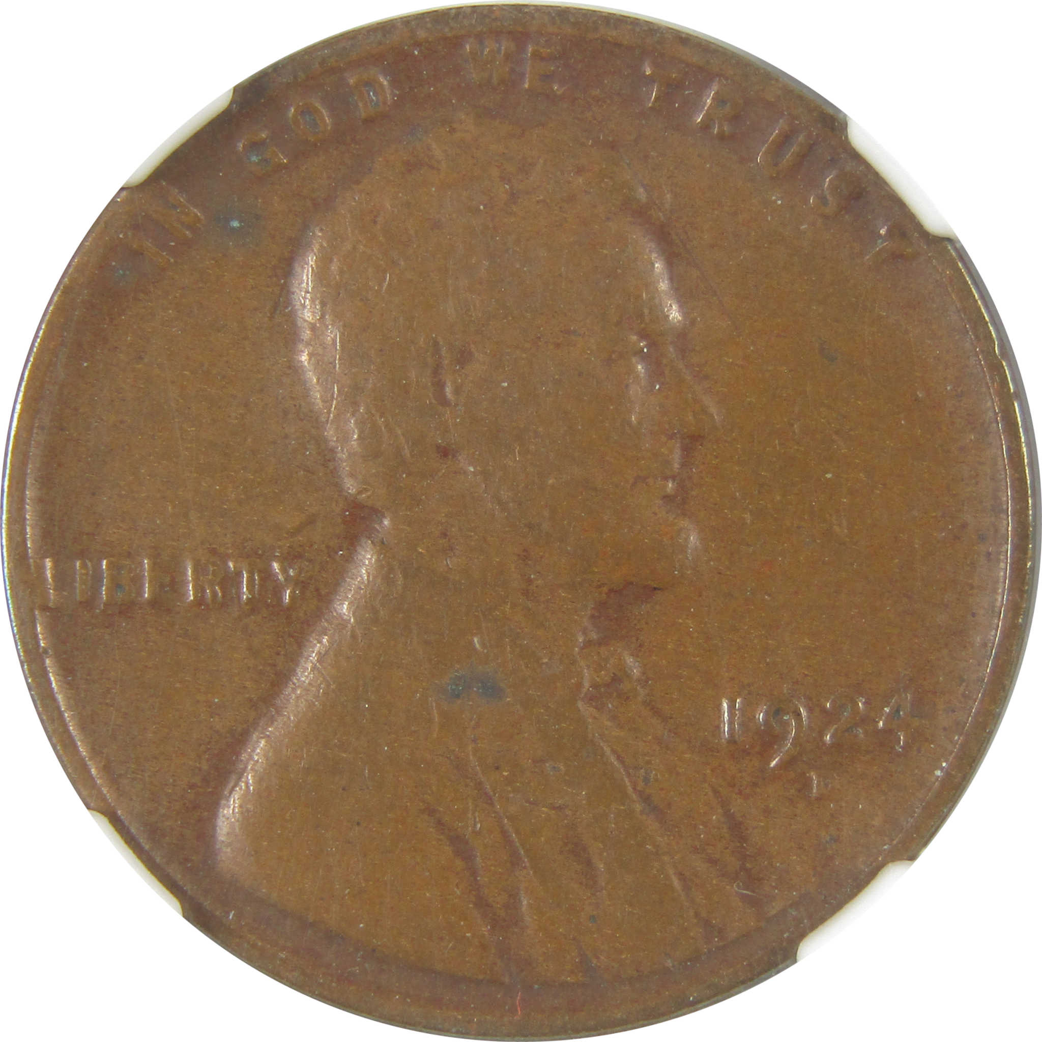 1924 D Lincoln Wheat Cent F 15 BN NGC Penny 1c Coin SKU:I20304