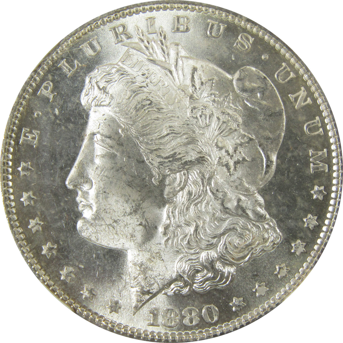 1880 S Morgan Silver Dollar MS 64 NGC Uncirculated $1 Coin SKU:CP1676