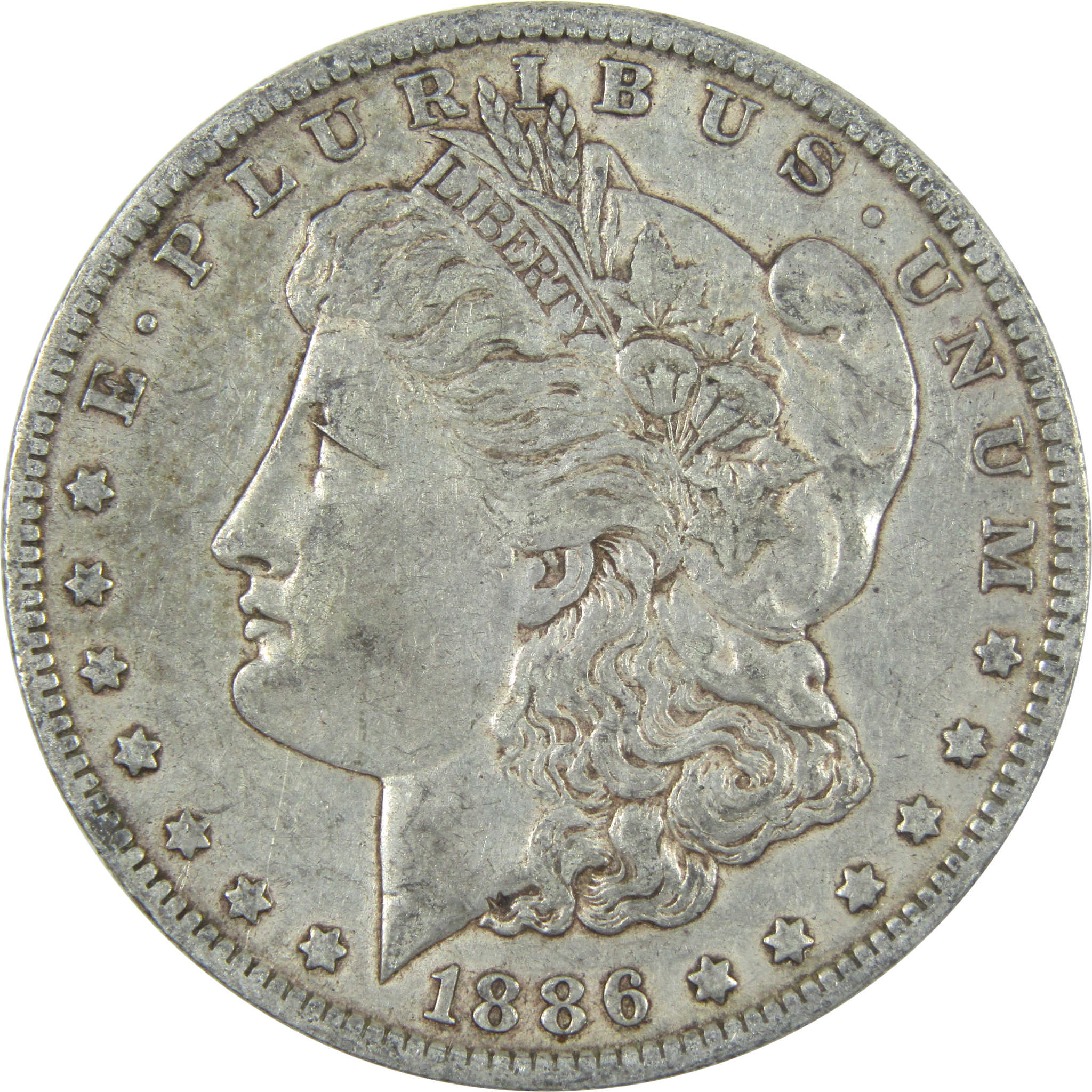 1886 O Morgan Dollar XF EF Extremely Fine Silver $1 Coin SKU:I14650 - Morgan coin - Morgan silver dollar - Morgan silver dollar for sale - Profile Coins & Collectibles