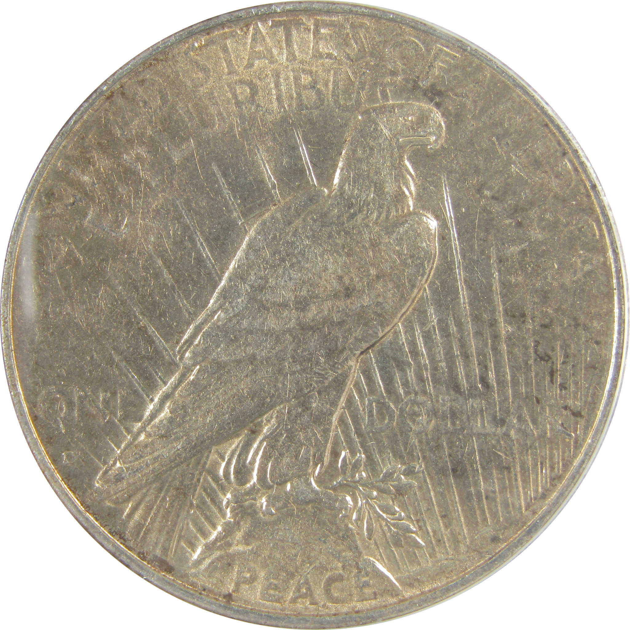 1934 D VAM-3 DDO Large D Peace Dollar AU 53 Details ANACS SKU:I21598