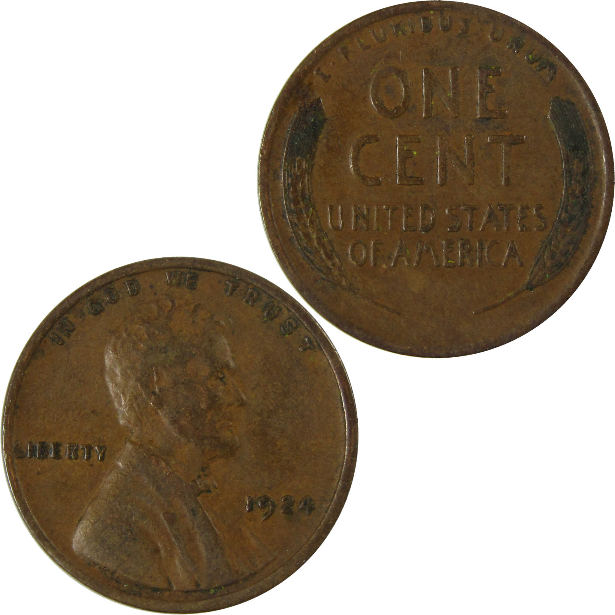 1924 Lincoln Wheat Cent VF Very Fine Penny 1c Coin SKU:I26737