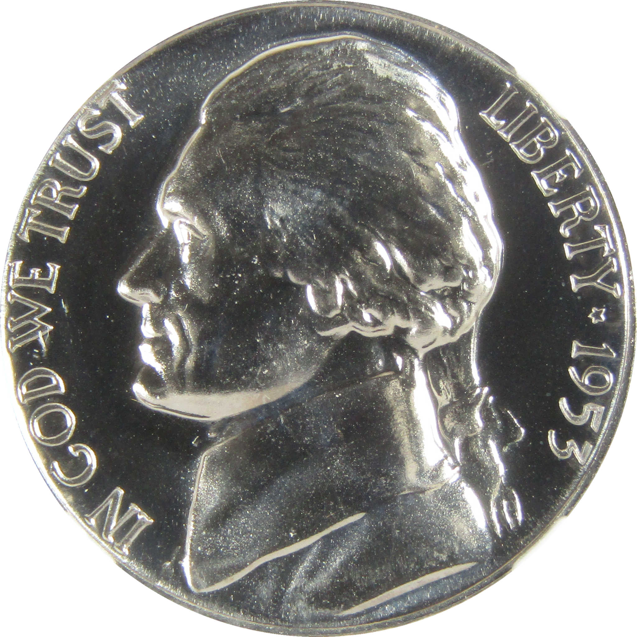 1953 Jefferson Nickel PF 68 NGC Proof 5c Coin Collectible SKU:I27360