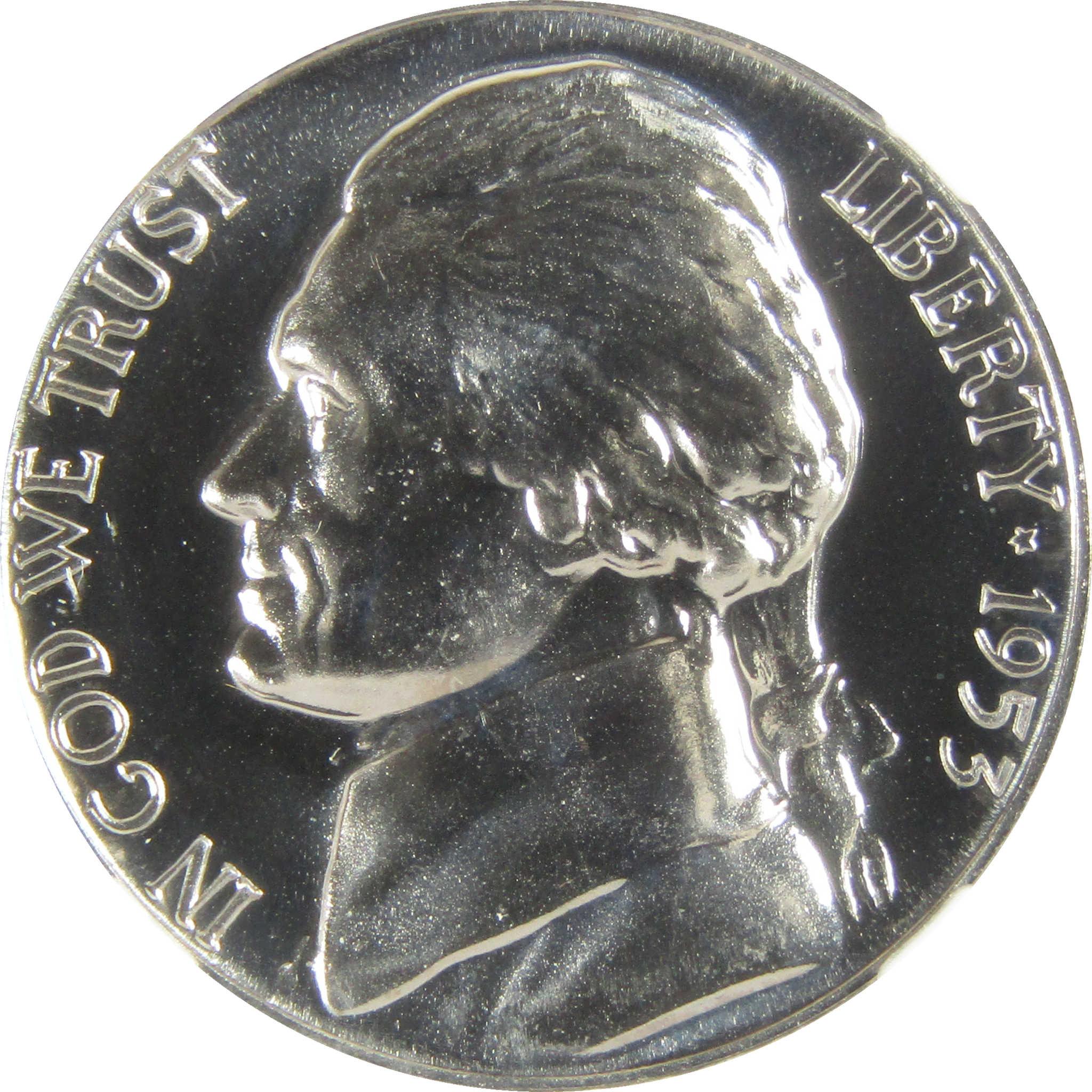 1953 Jefferson Nickel PF 68 NGC Proof 5c Coin Collectible SKU:I27360