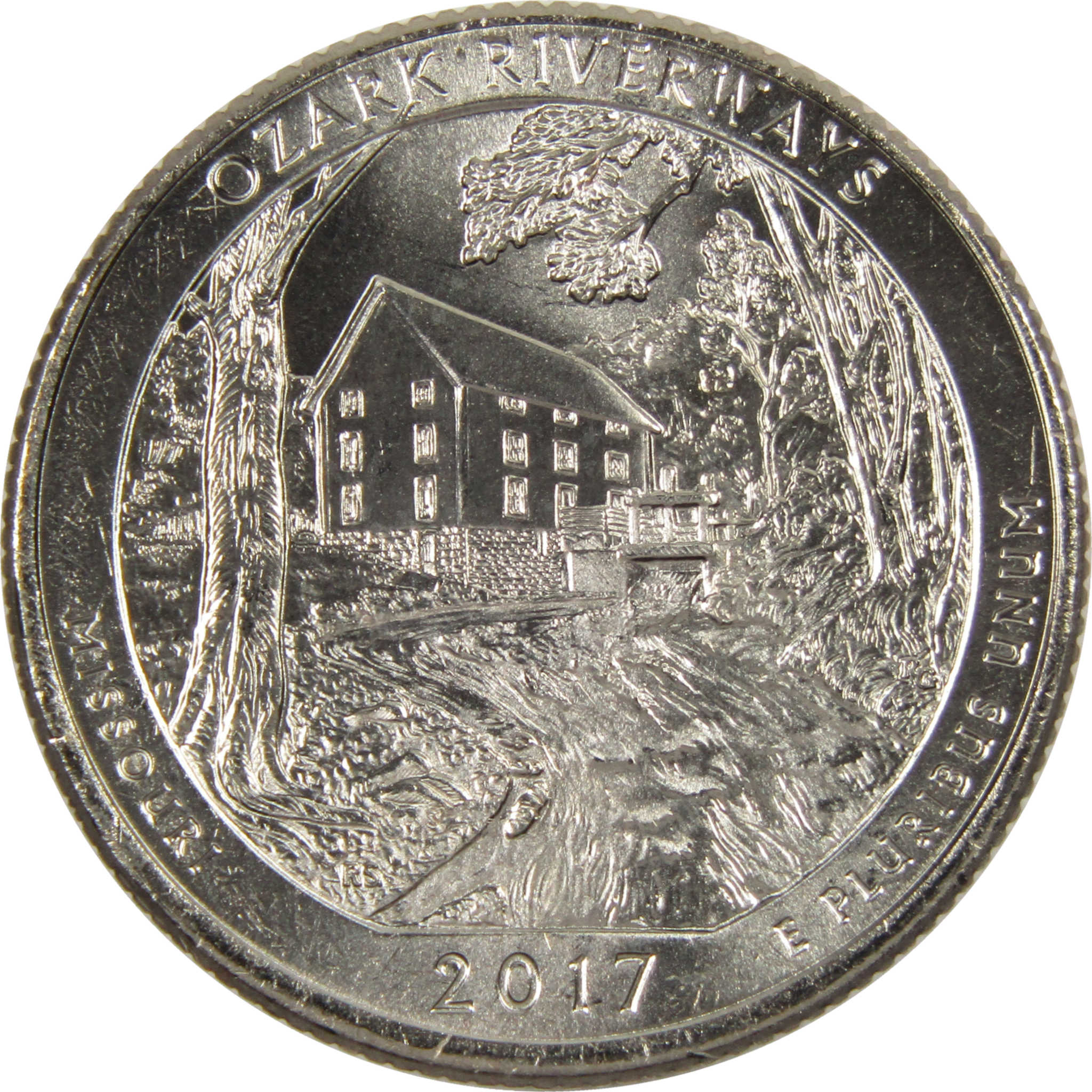 2017 P Ozark NSR National Park Quarter BU Uncirculated Clad ATB Coin