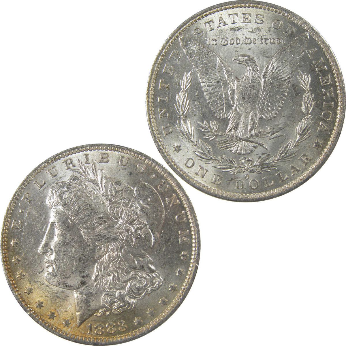 1883 O Morgan Silver Dollar Uncirculated Mint State Toned SKU:I24848