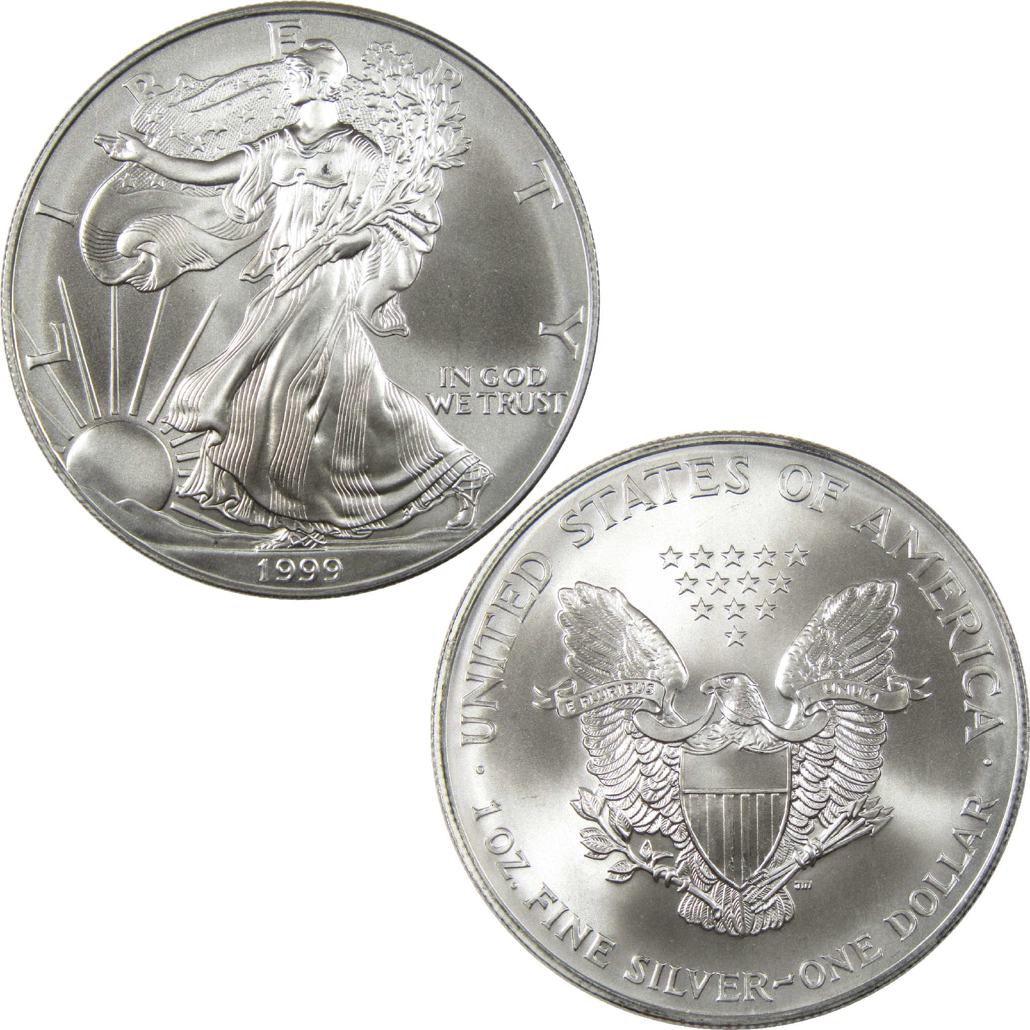 1999 American Silver Eagle Uncirculated Bullion $1 Coin