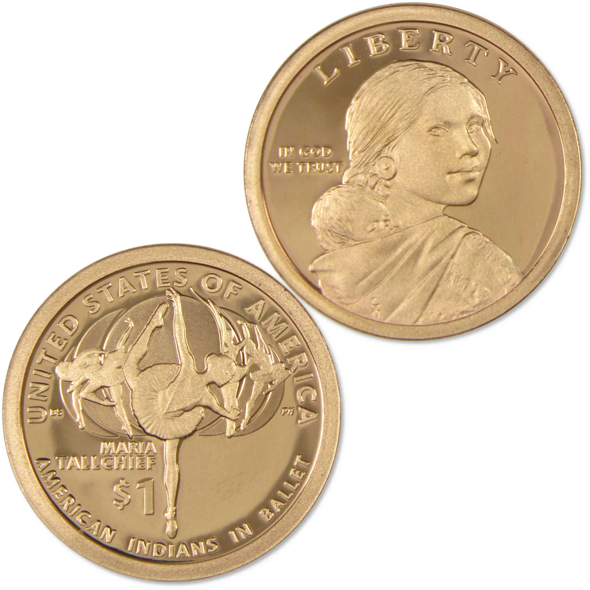 2023 S Maria Tallchief Native American Dollar Choice Proof $1 Coin