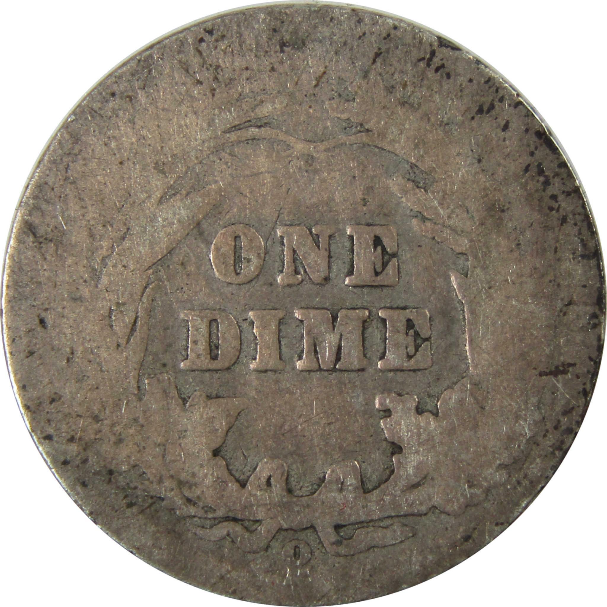 1905 O Micro O Barber Silver Dime AG About Good Details SKU:I26619