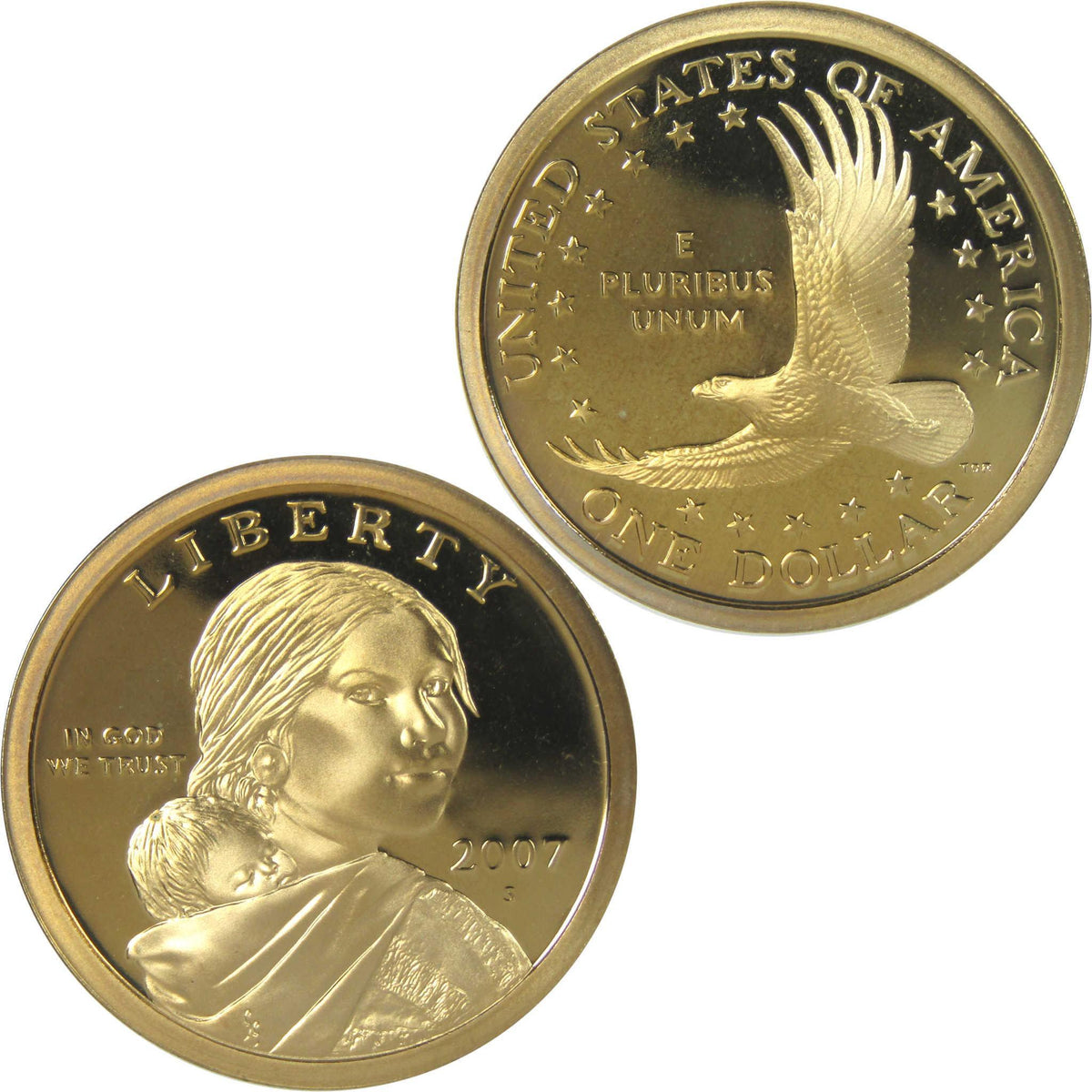 2007 S Sacagawea Native American Dollar Proof $1 Coin Collectible