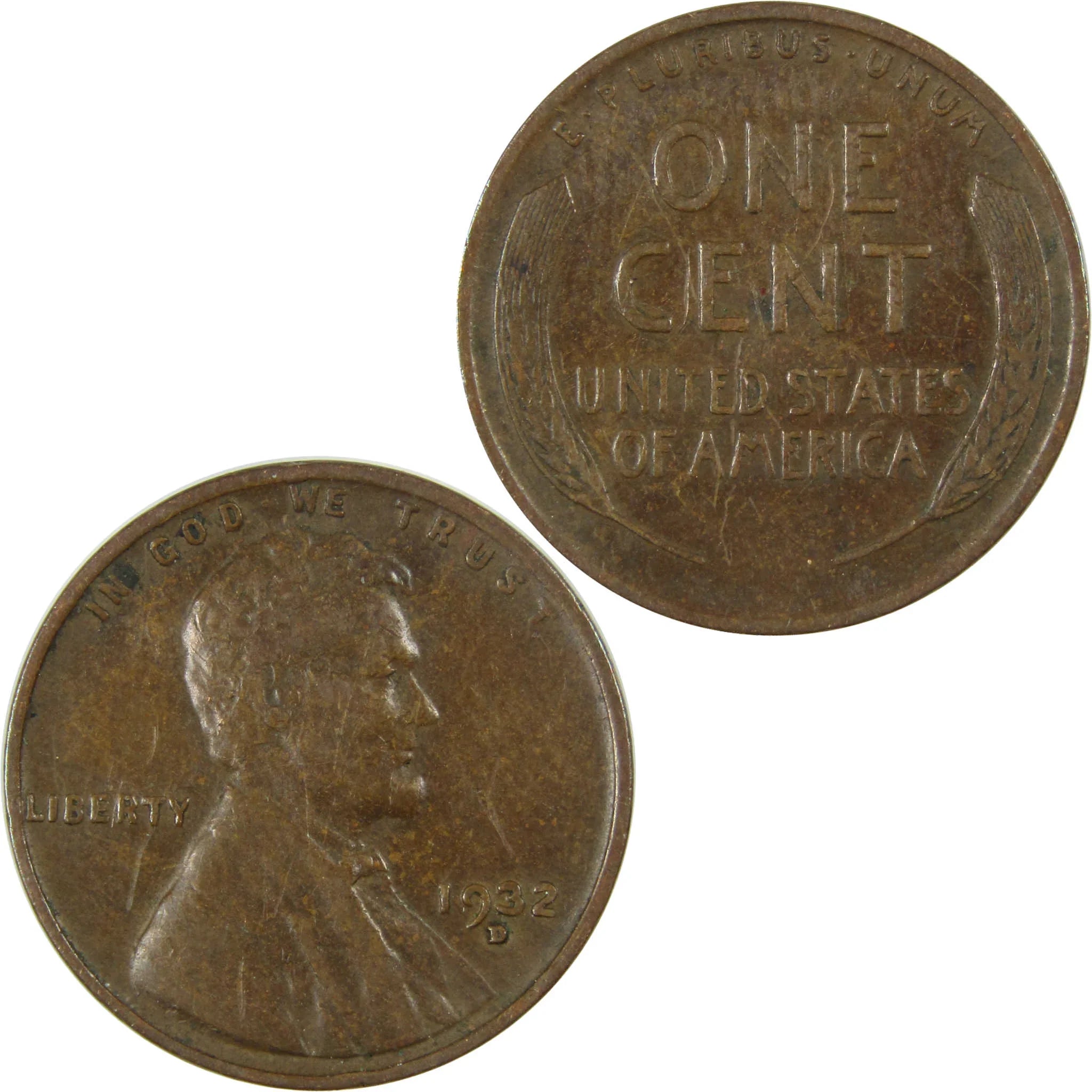 1932 D Lincoln Wheat Cent VF Very Fine Penny 1c Coin SKU:I26779