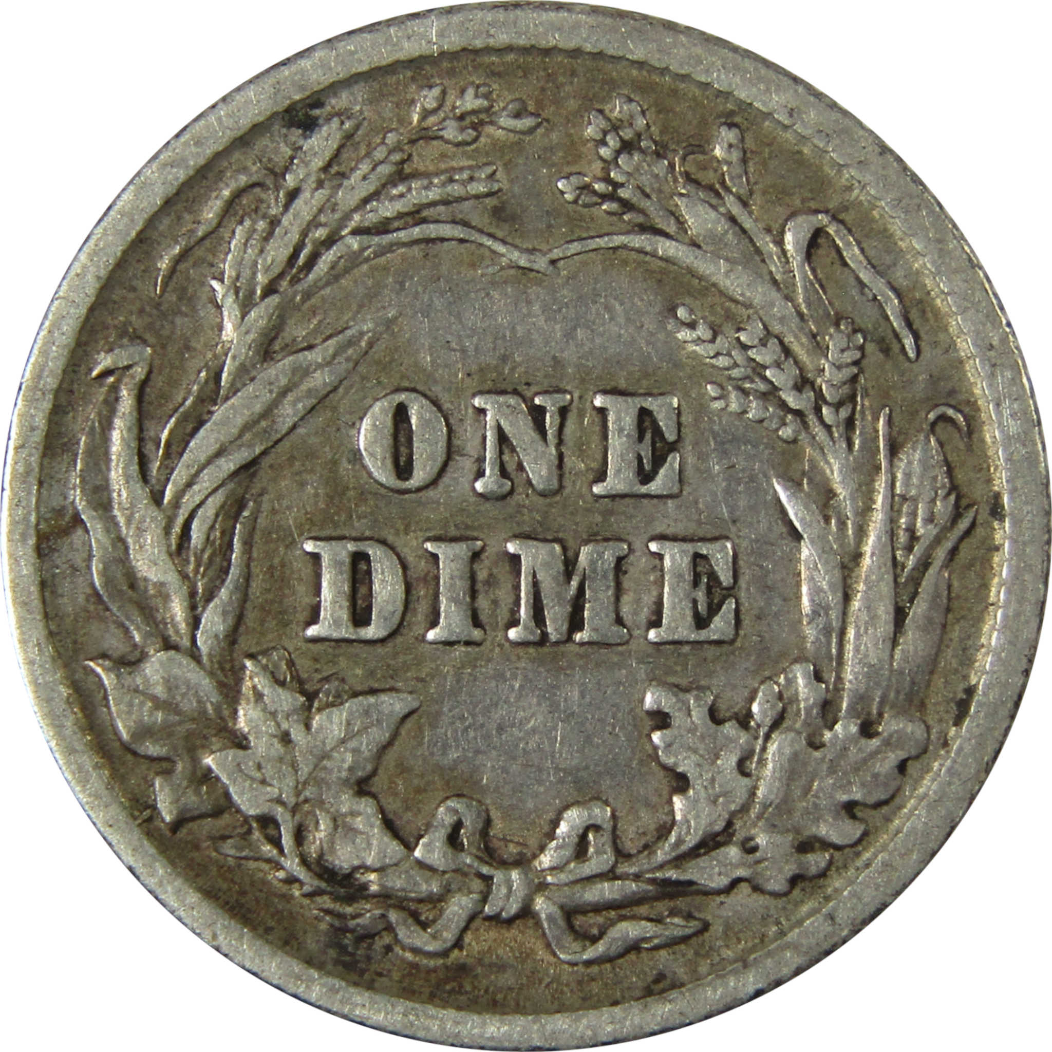 1902 Barber Silver Dime F Fine 10c Coin Collectible SKU:CP985