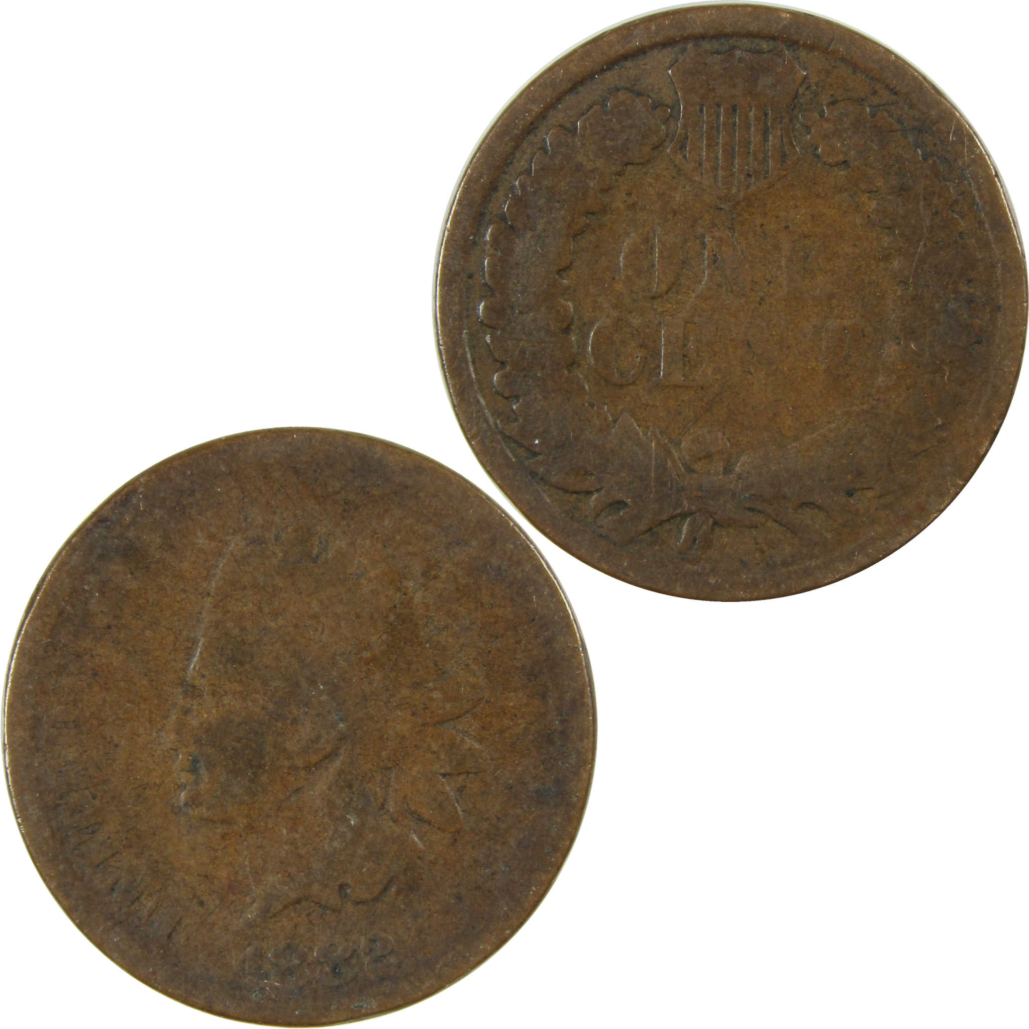1882 Indian Head Cent G Good Penny 1c Coin SKU:I27044