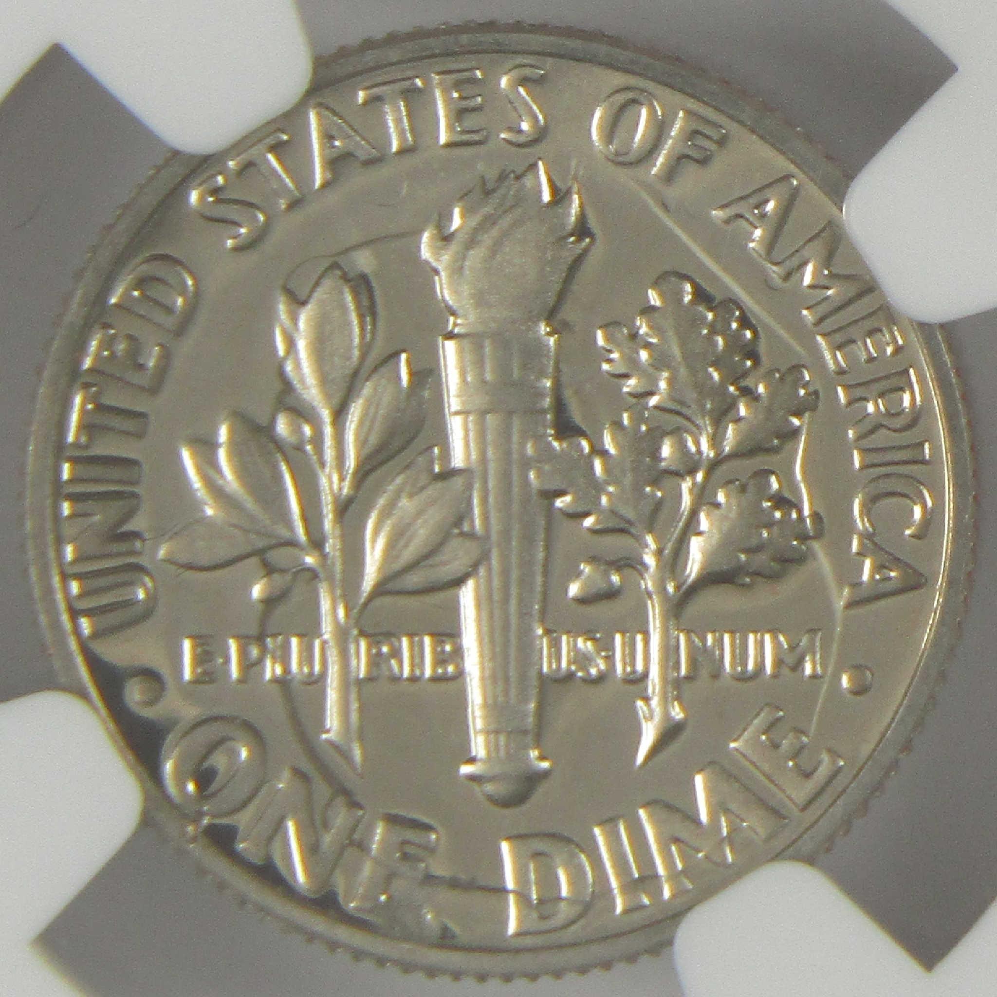 1978 S Roosevelt Dime PF 69 UCAM NGC Clashed Dies Obverse Struck Thru
