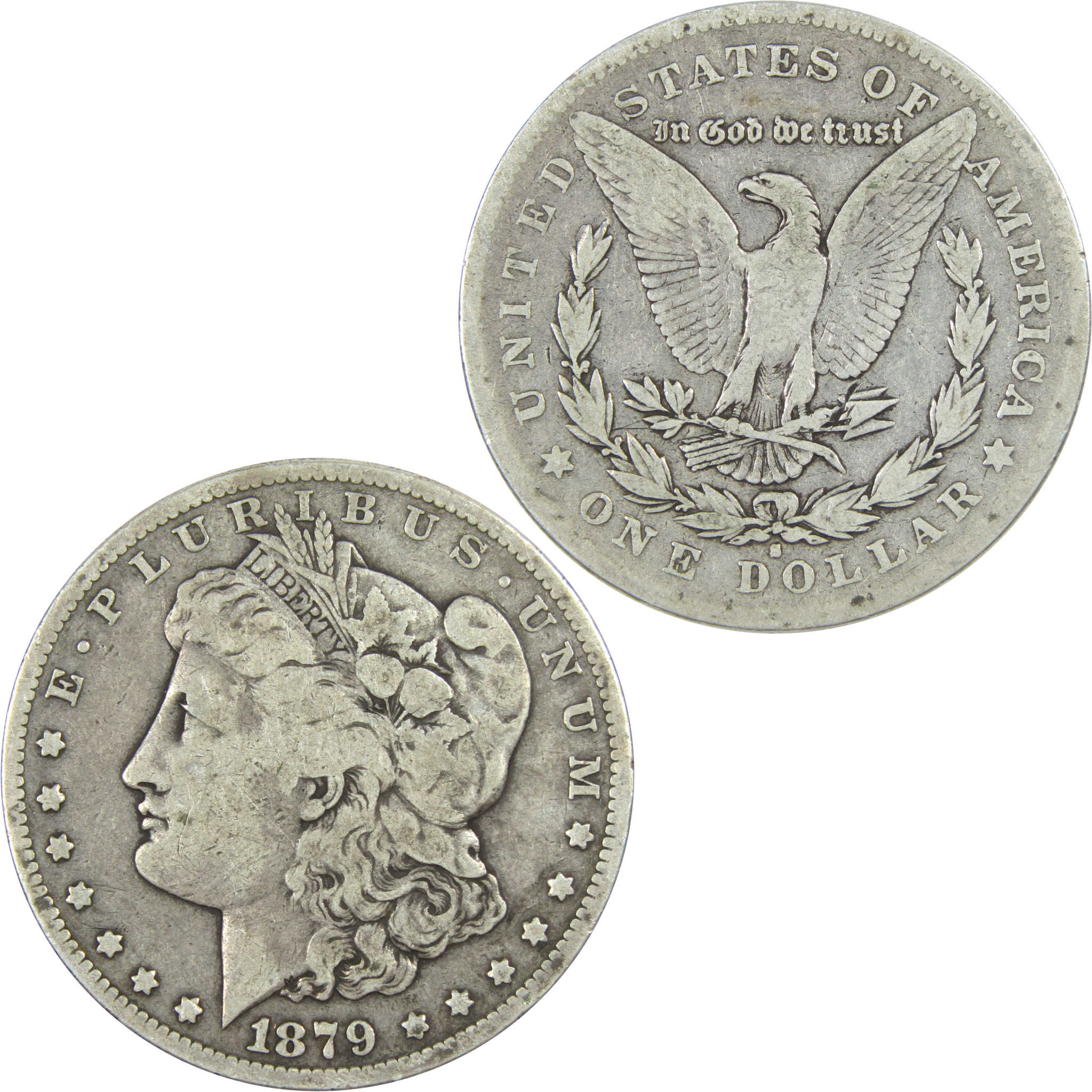 1879 S Rev 78 Morgan Dollar VG Very Good Silver $1 Coin SKU:I14253 - Morgan coin - Morgan silver dollar - Morgan silver dollar for sale - Profile Coins & Collectibles