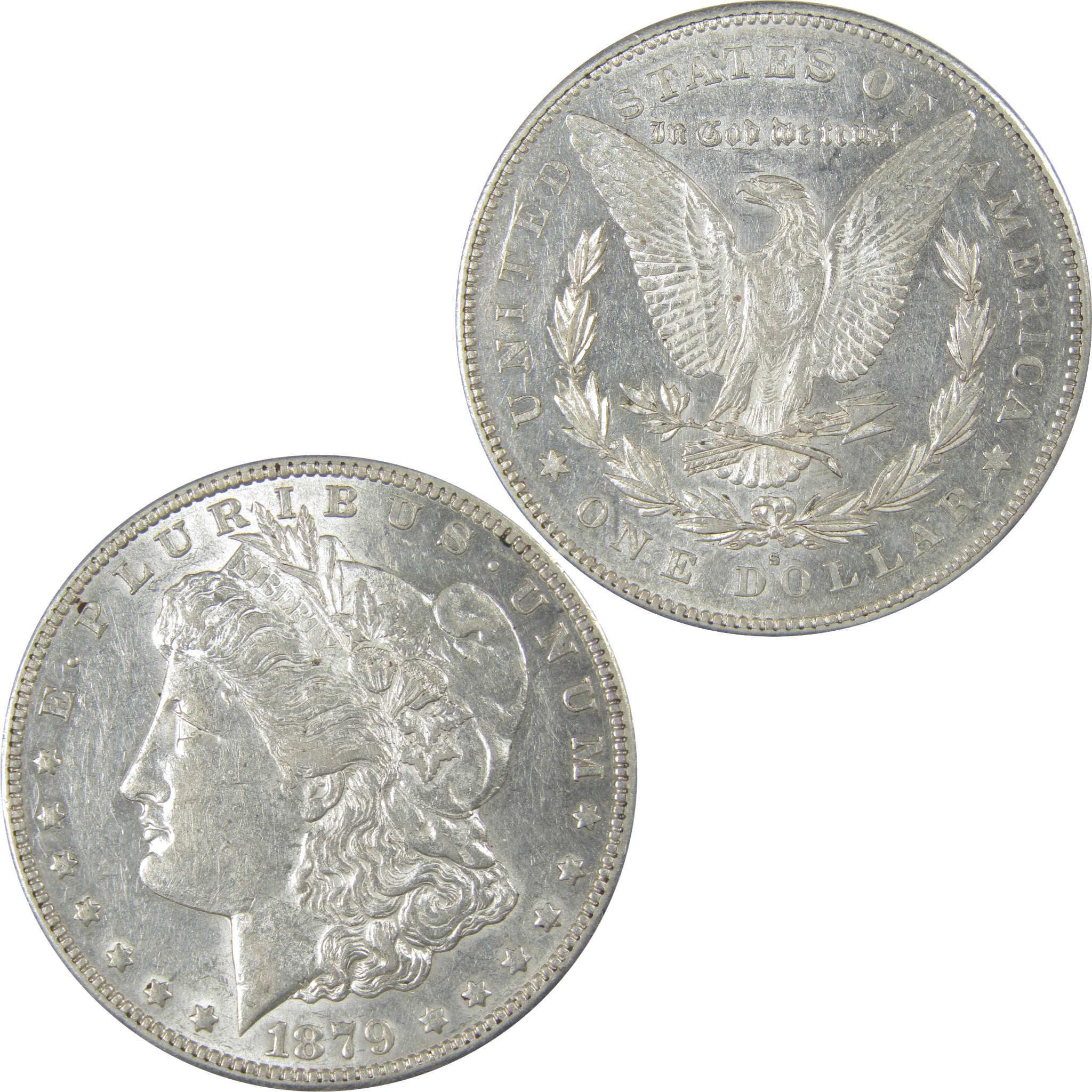 1879 S Rev 78 Morgan Silver Dollar AU About Uncirculated SKU:I24226 - Morgan coin - Morgan silver dollar - Morgan silver dollar for sale - Profile Coins & Collectibles