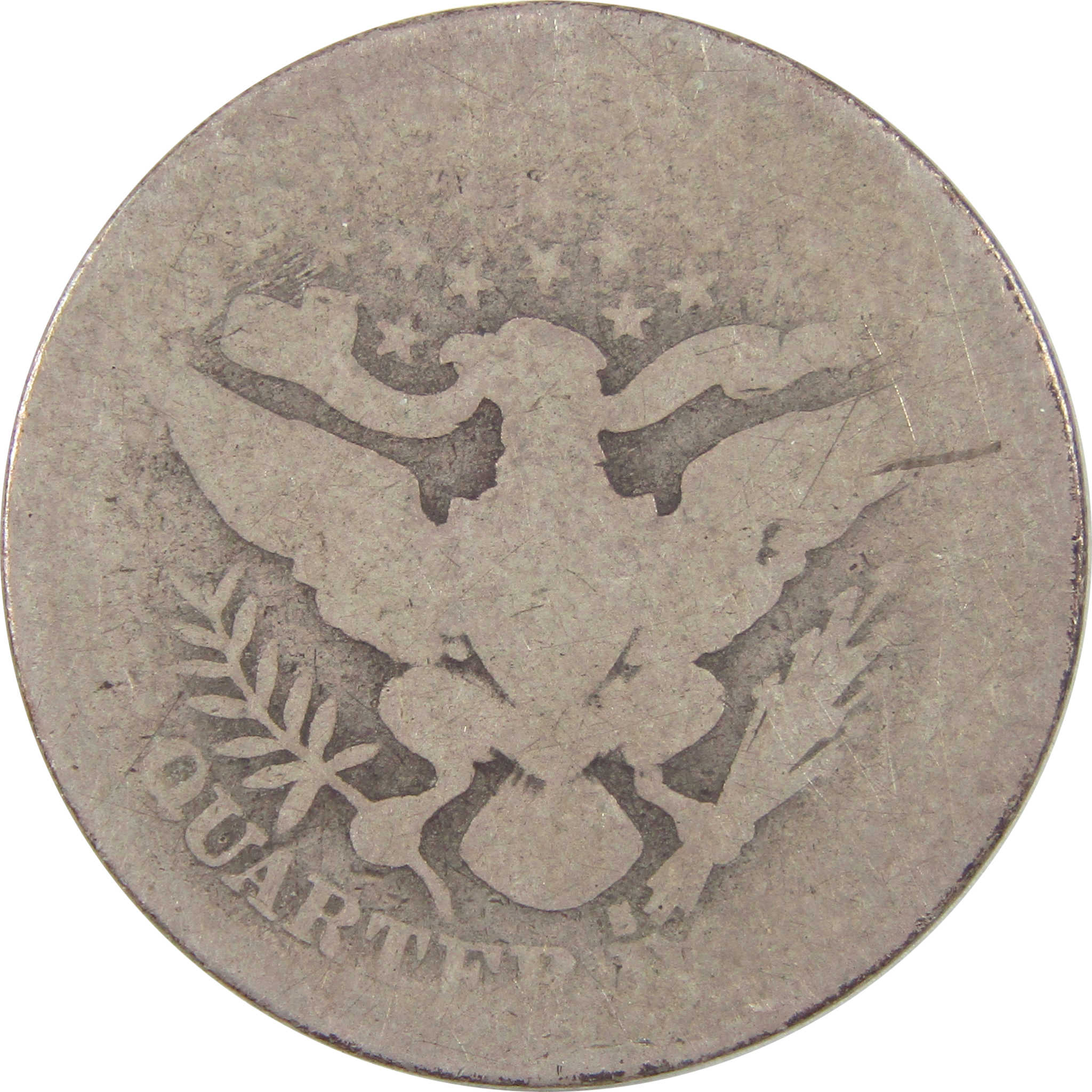 1897 S Barber Quarter AG About Good Silver 25c Coin SKU:I18137