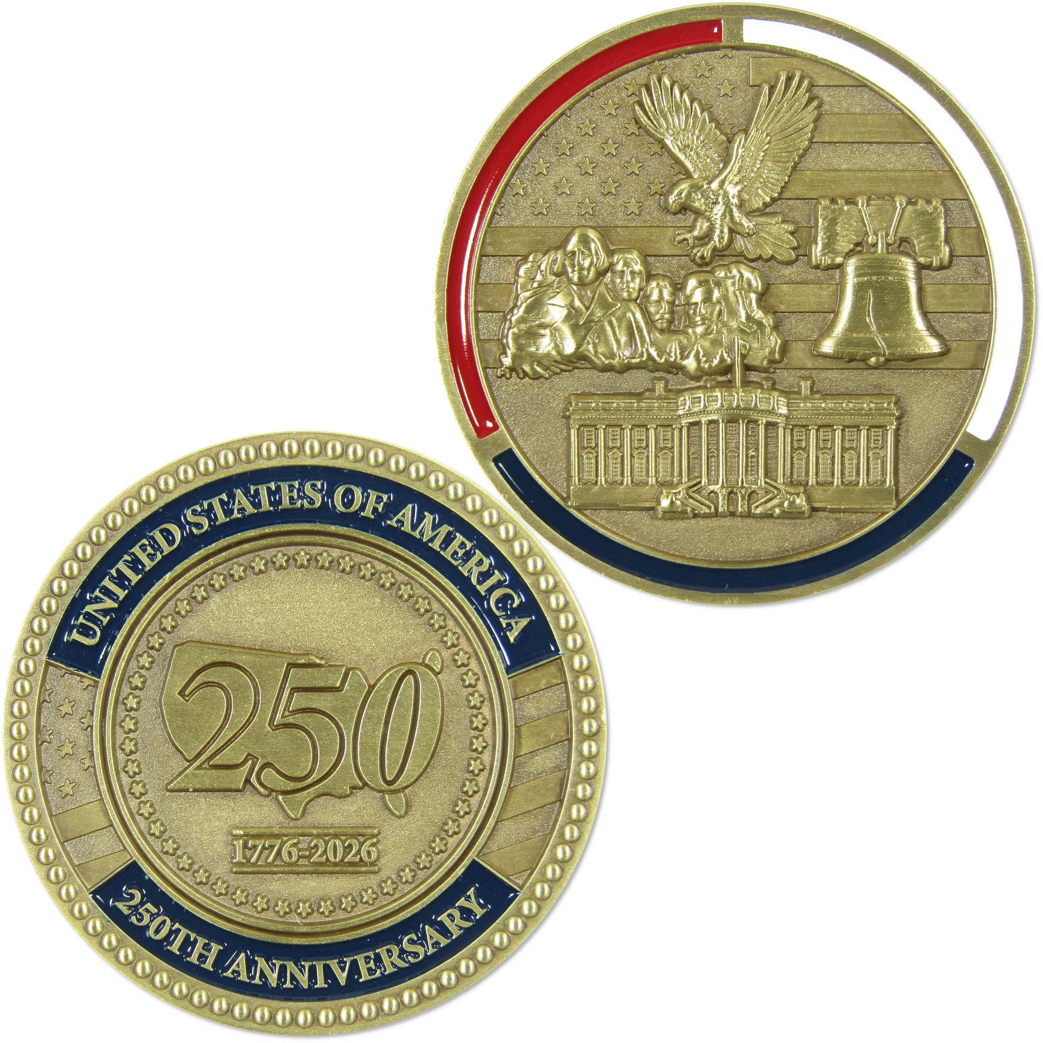 1776-2026 United States of America 250th Anniversary Challenge Coin