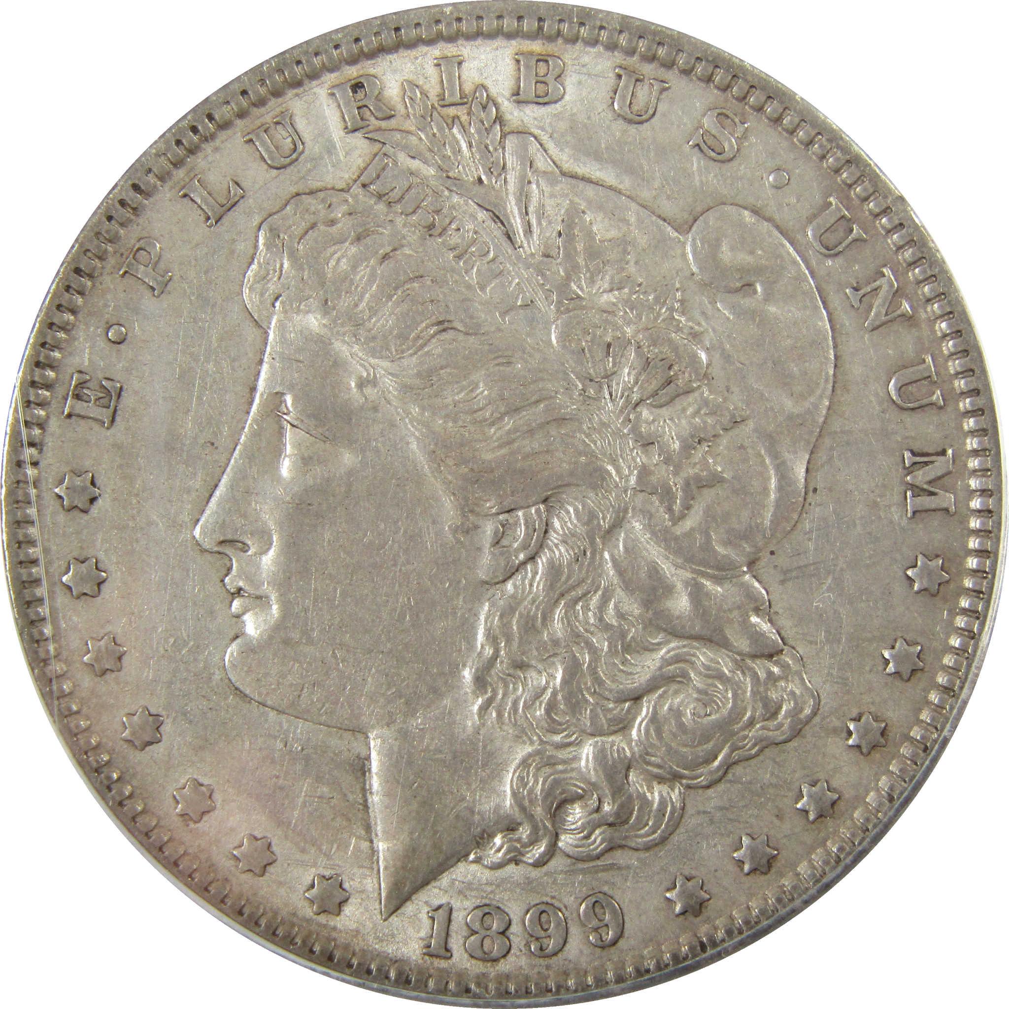 1899 Morgan Silver Dollar EF 45 ANACS $1 Coin Collectible SKU:I28018 - Morgan coin - Morgan silver dollar - Morgan silver dollar for sale - Profile Coins & Collectibles