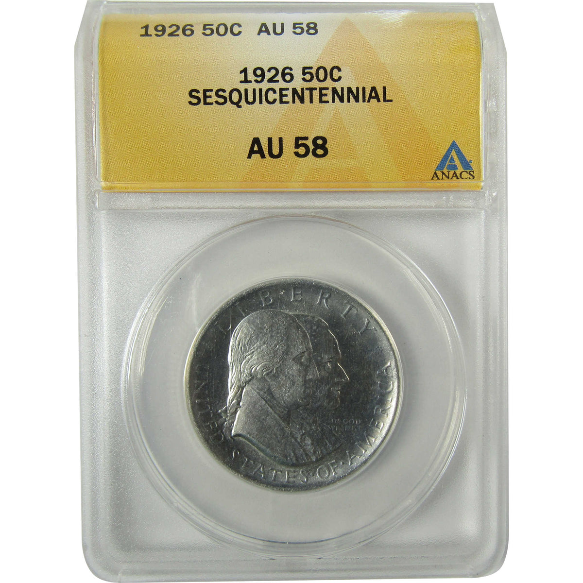 1926 Sesquicentennial Commemorative Silver 50c AU 58 ANACS SKU:CP1565