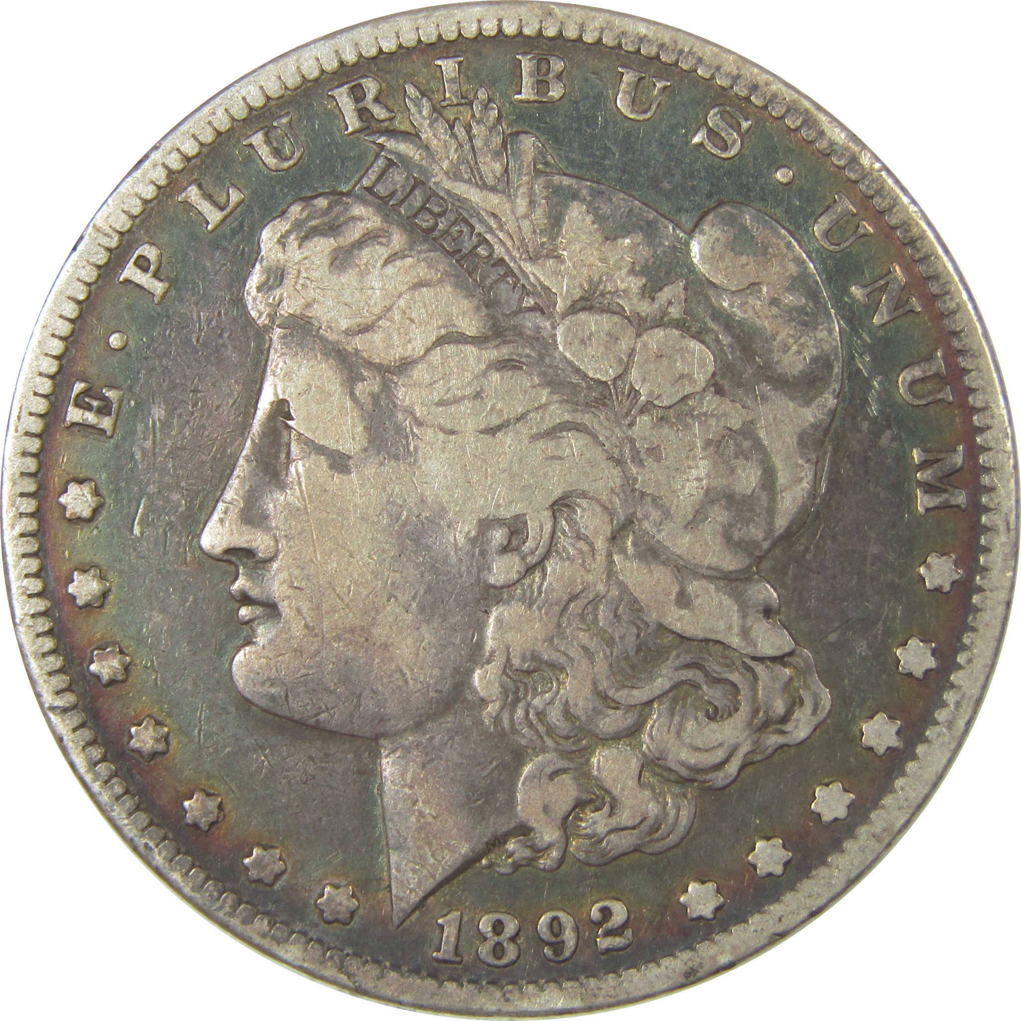 1892 S Morgan Dollar F Fine Silver $1 Coin SKU:CPC0973 - Morgan coin - Morgan silver dollar - Morgan silver dollar for sale - Profile Coins & Collectibles