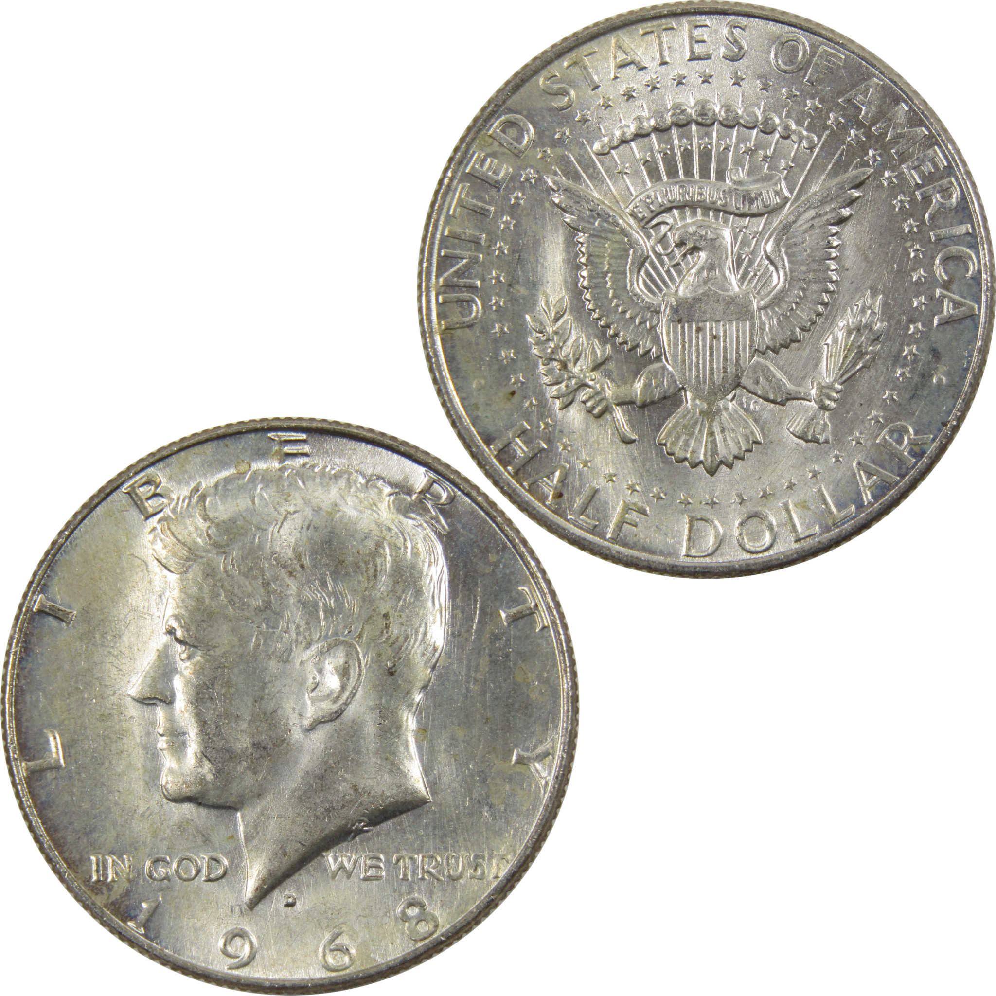 1968 D Kennedy Half Dollar AG About Good 40% Silver Clad 50c Coin