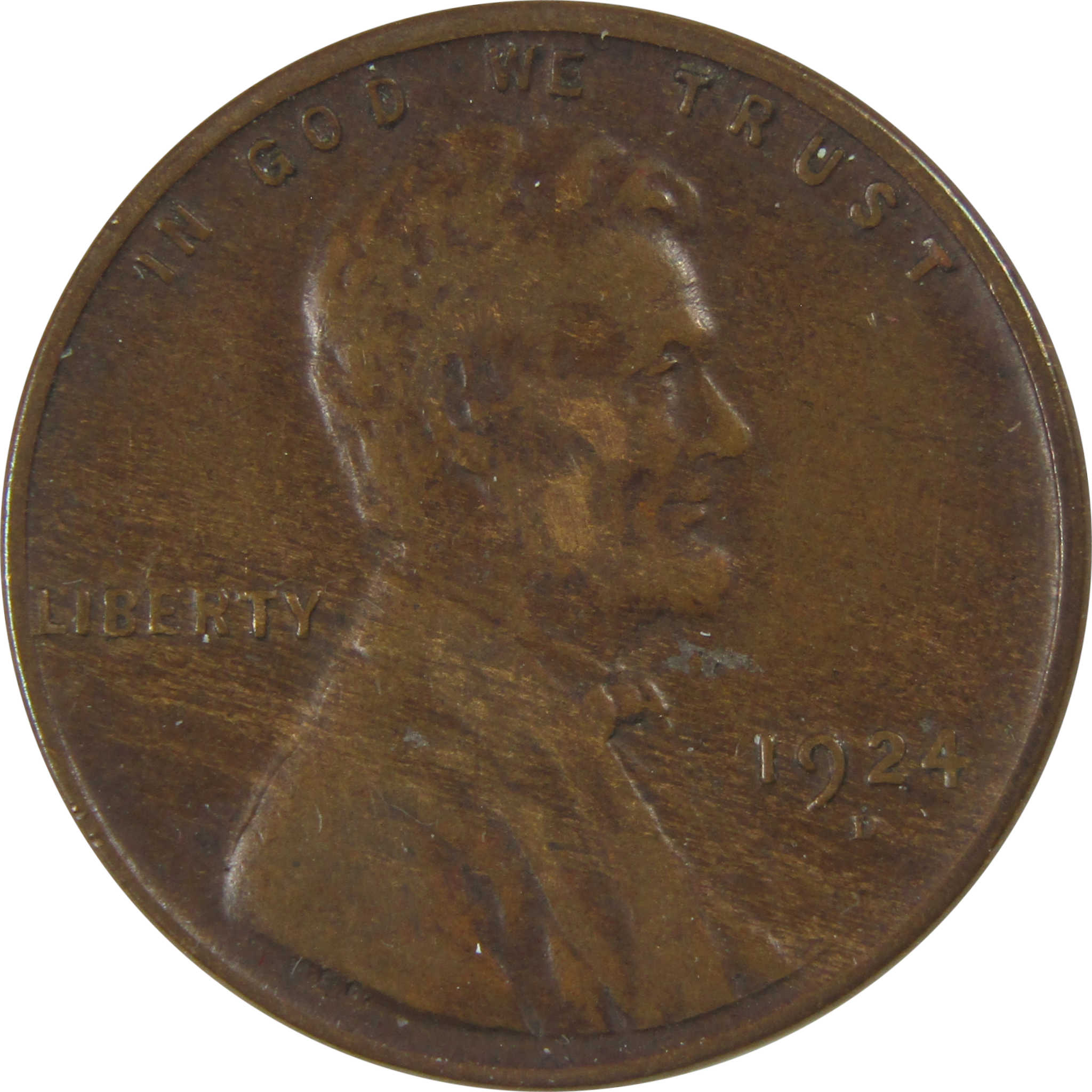 1924 D Lincoln Wheat Cent VF Very Fine Penny 1c Coin SKU:I23747