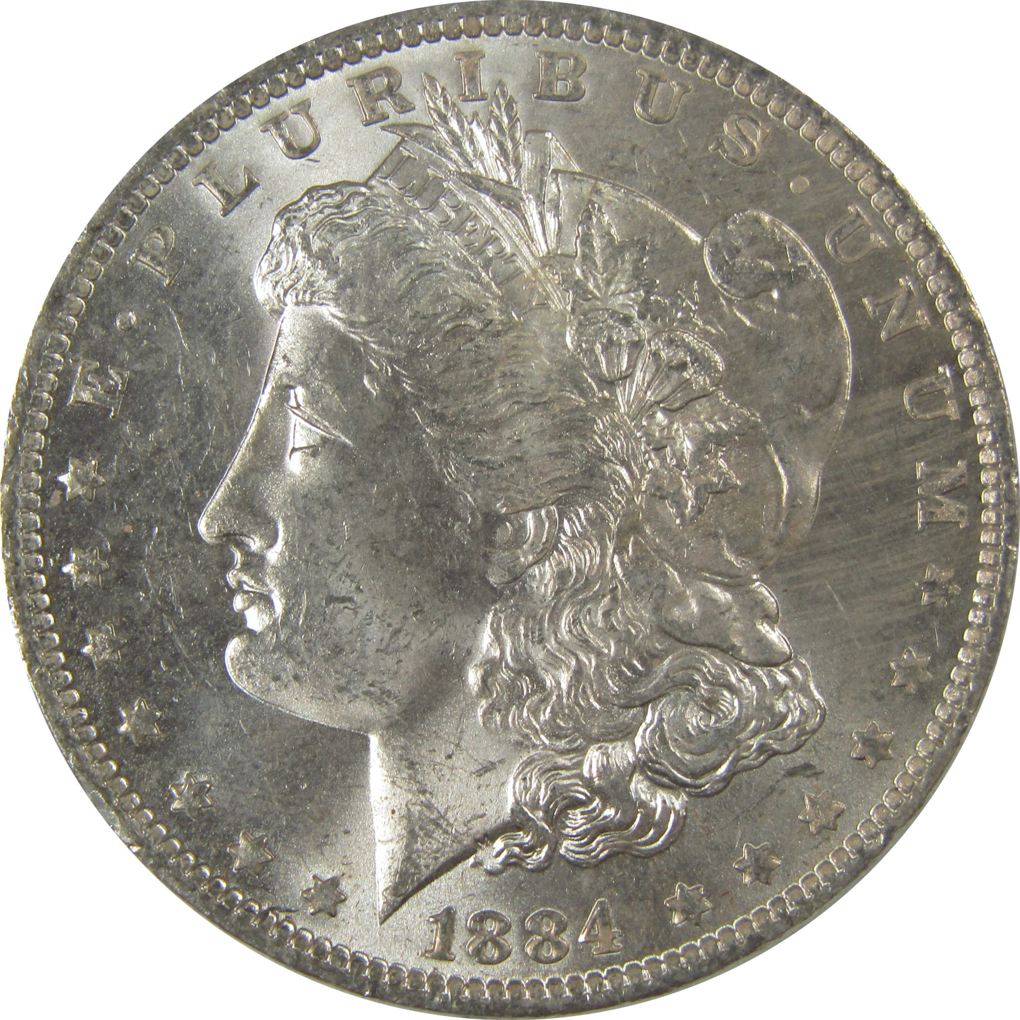 1884 O Morgan Dollar Uncirculated Silver $1 Coin SKU:CPC1127 - Morgan coin - Morgan silver dollar - Morgan silver dollar for sale - Profile Coins & Collectibles