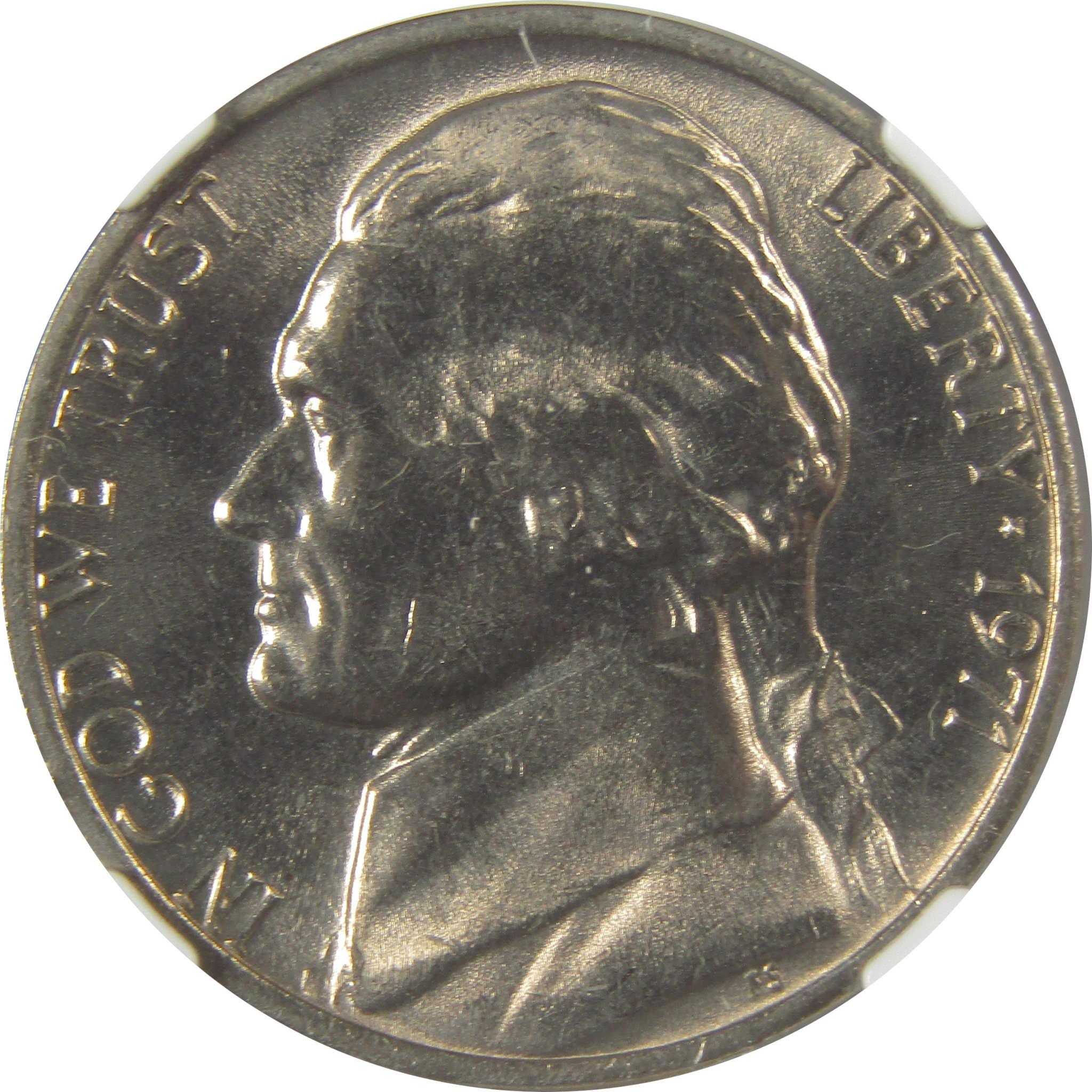 1971 Jefferson Nickel MS 66 5FS NGC Original Bag Fragment SKU:I22109