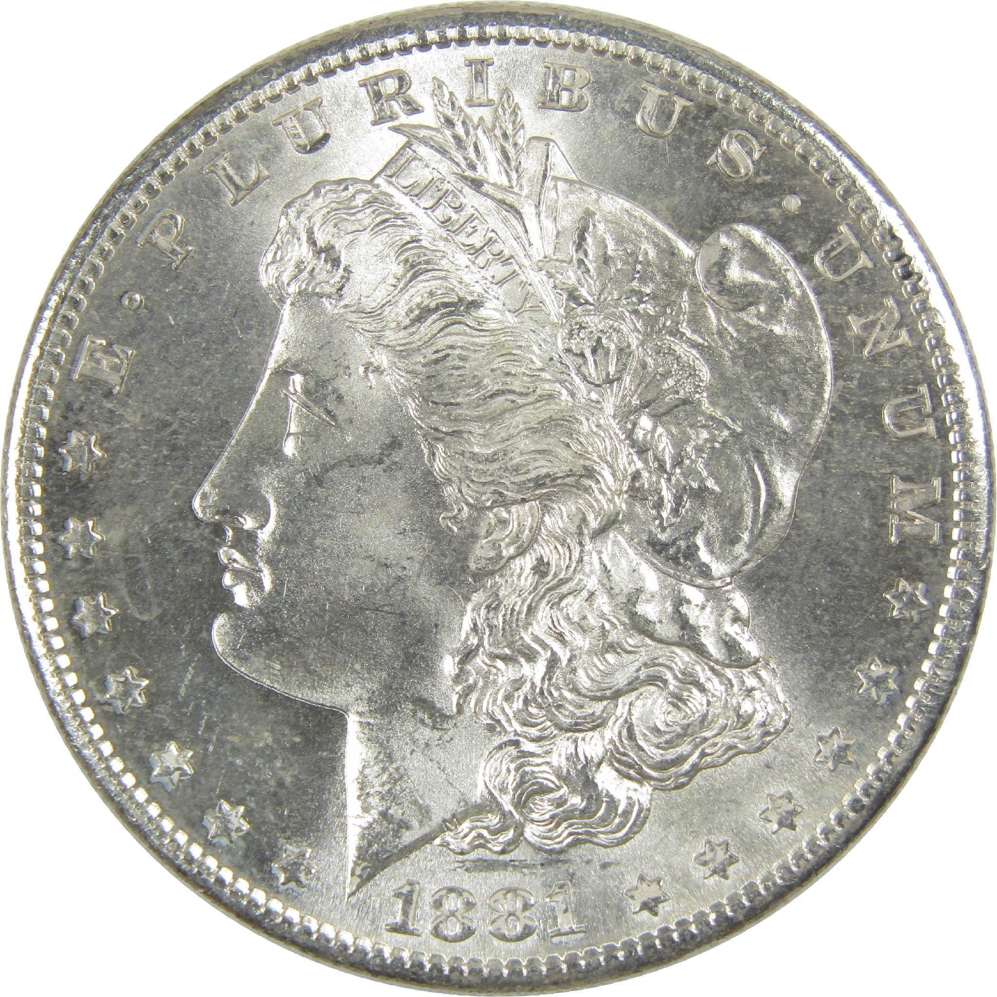 1881 S Morgan Dollar BU Gem Uncirculated Silver $1 Coin - Morgan coin - Morgan silver dollar - Morgan silver dollar for sale - Profile Coins & Collectibles