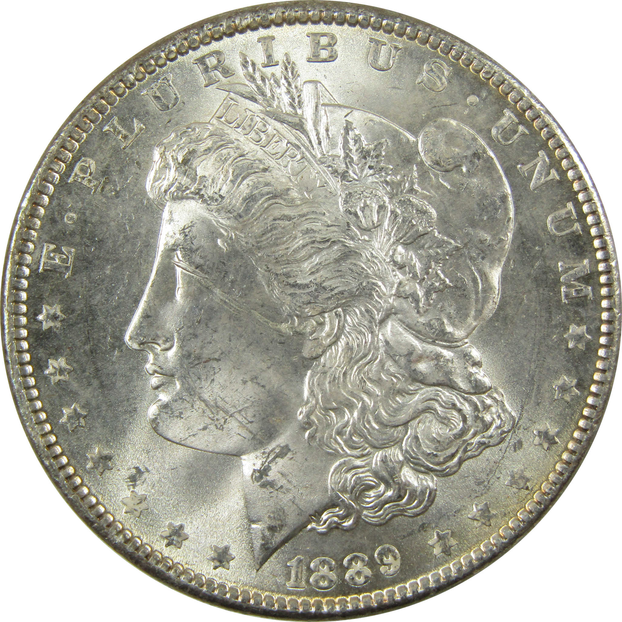 1889 Morgan Silver Dollar Uncirculated Mint State $1 Coin SKU:CP1403 - Morgan coin - Morgan silver dollar - Morgan silver dollar for sale - Profile Coins & Collectibles