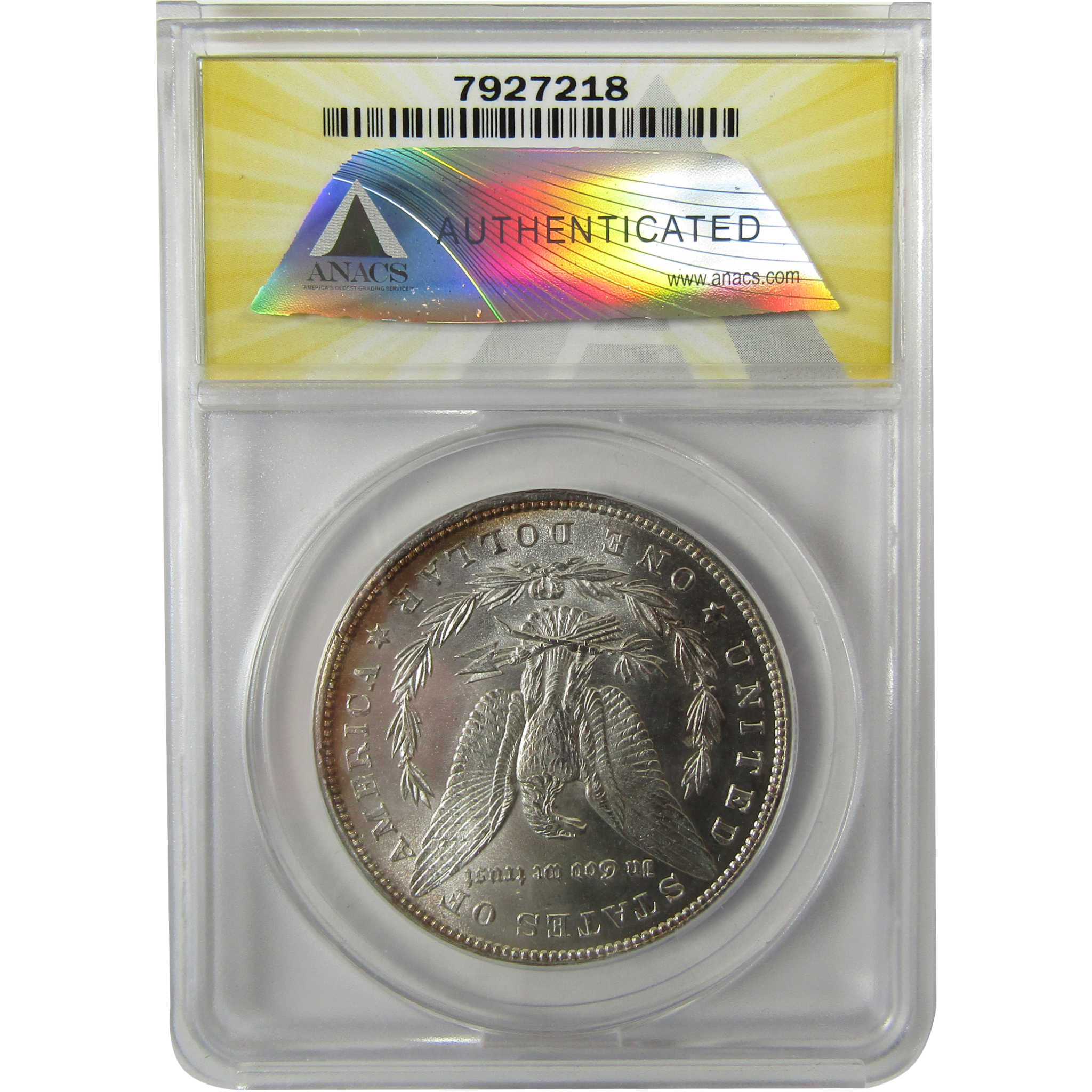 1880 Morgan Silver Dollar MS 63 ANACS Uncirculated $1 Coin SKU:I28484
