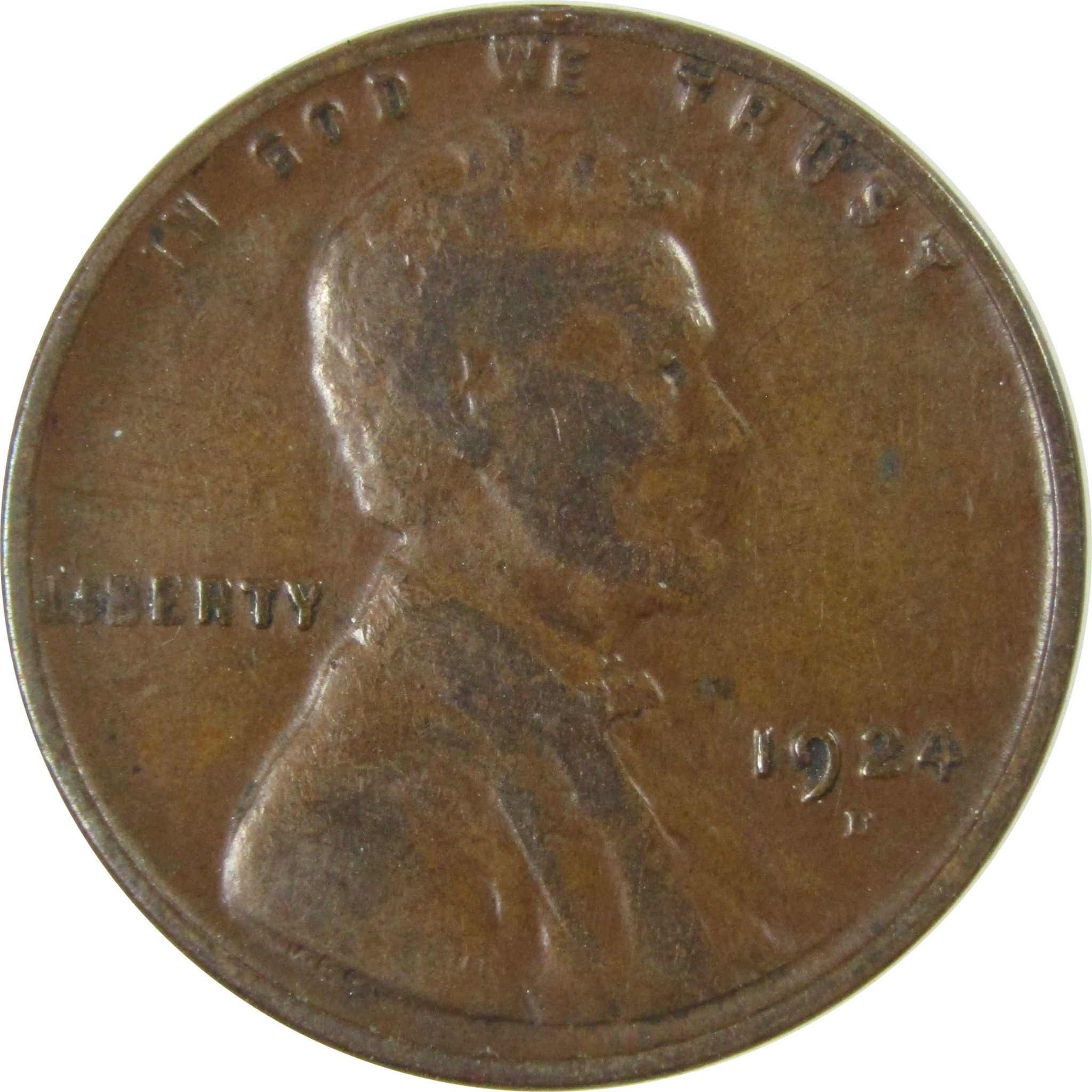 1924 D Lincoln Wheat Cent VG Very Good Penny 1c Coin SKU:I26304