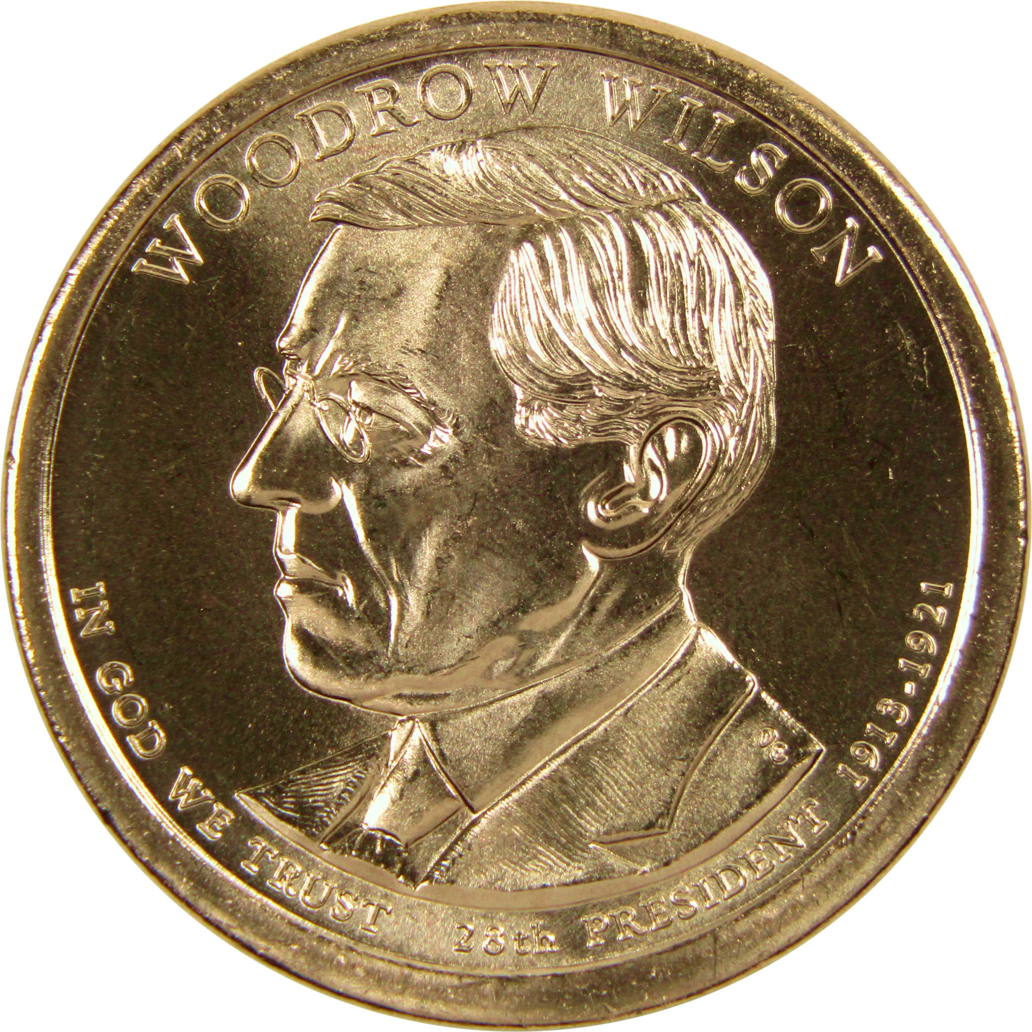 2013 P Woodrow Wilson Presidential Dollar BU Uncirculated $1 Coin