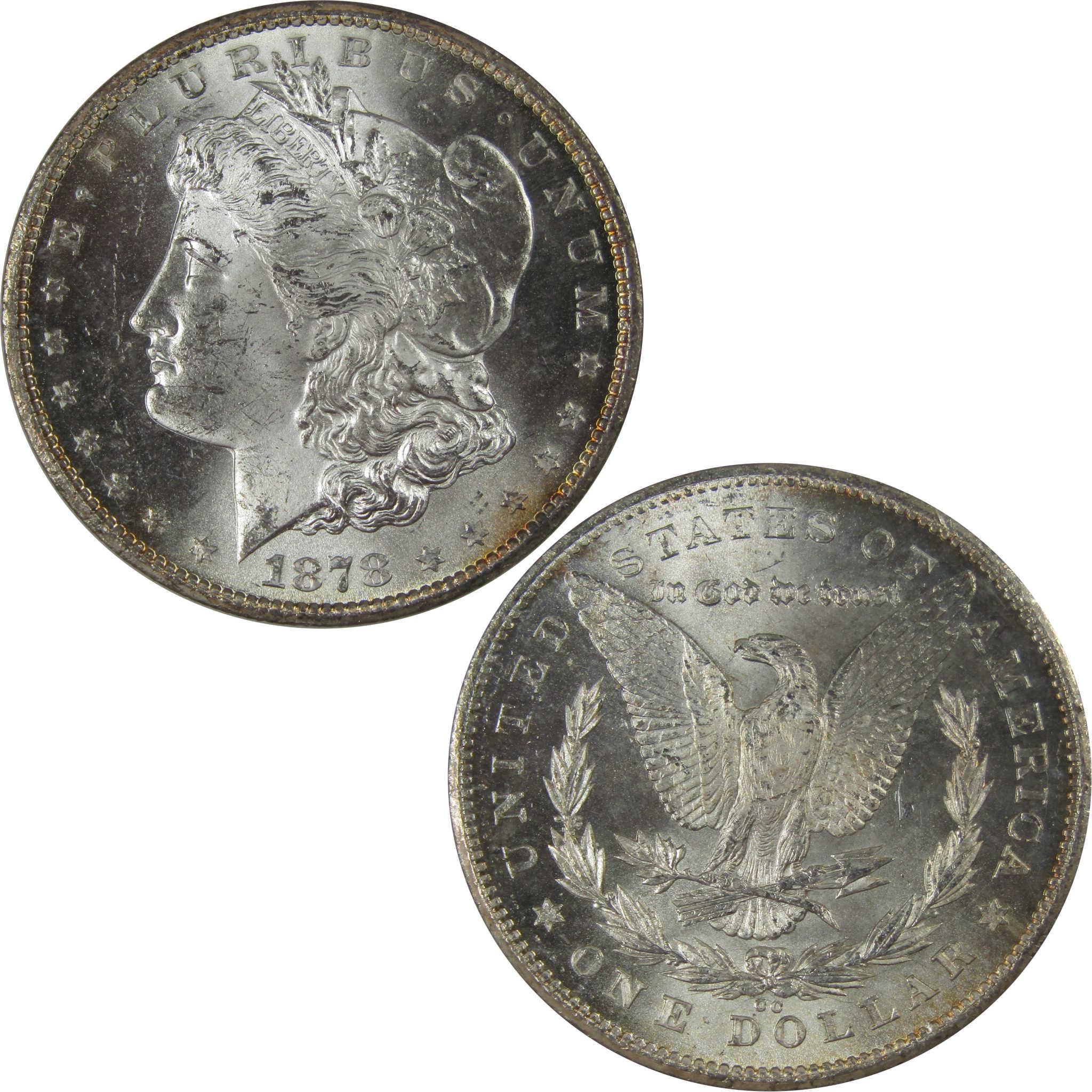1878 CC Morgan Dollar Uncirculated Silver $1 Coin SKU:I22688 - Morgan coin - Morgan silver dollar - Morgan silver dollar for sale - Profile Coins & Collectibles