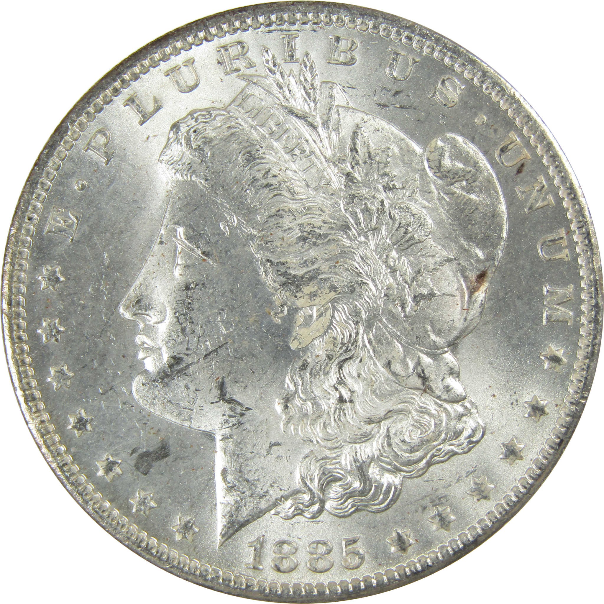 1885 O Morgan Silver Dollar Uncirculated Mint State $1 Coin SKU:I27480