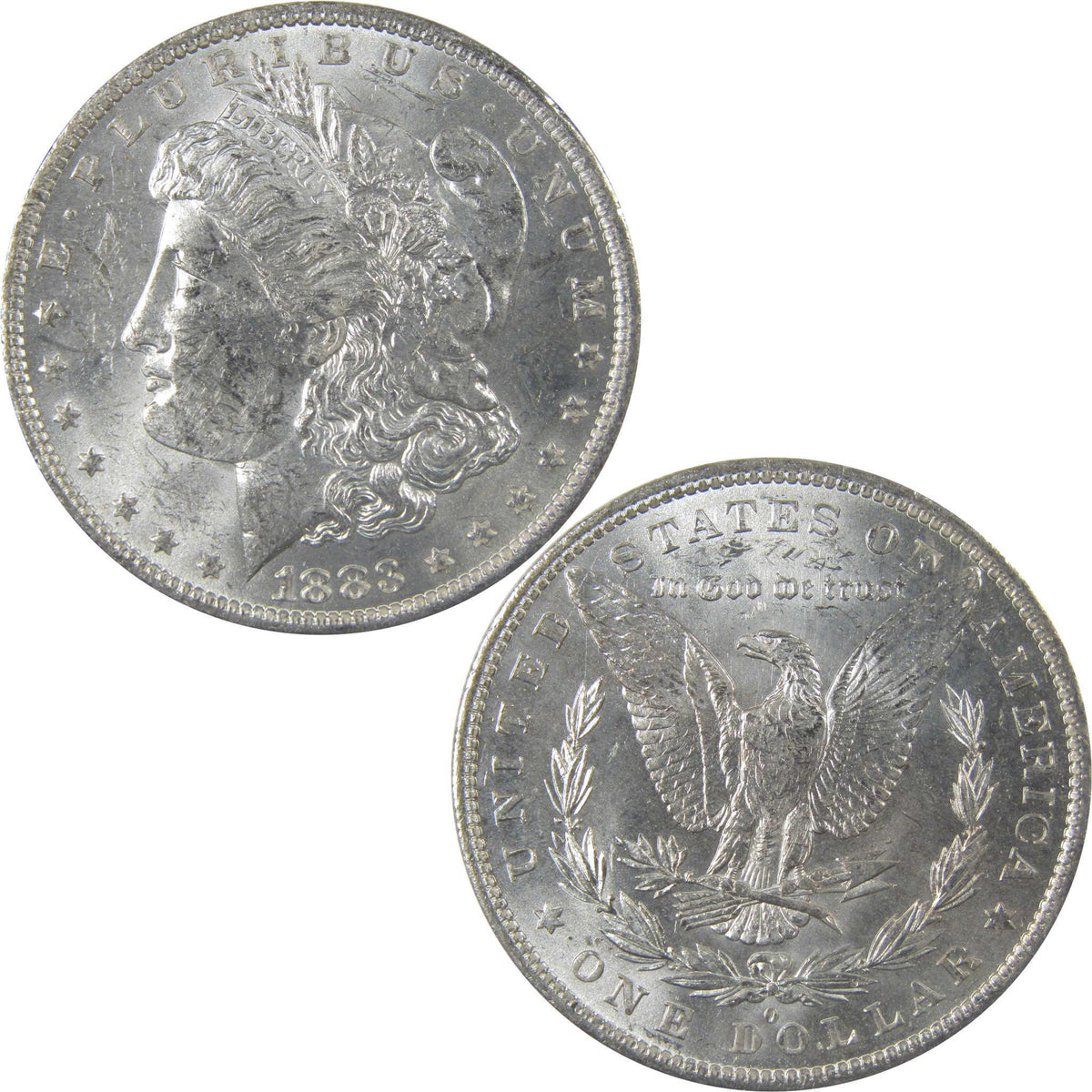 1883 O Morgan Silver Dollar Uncirculated Mint State $1 Coin SKU:I24840 - Morgan coin - Morgan silver dollar - Morgan silver dollar for sale - Profile Coins & Collectibles