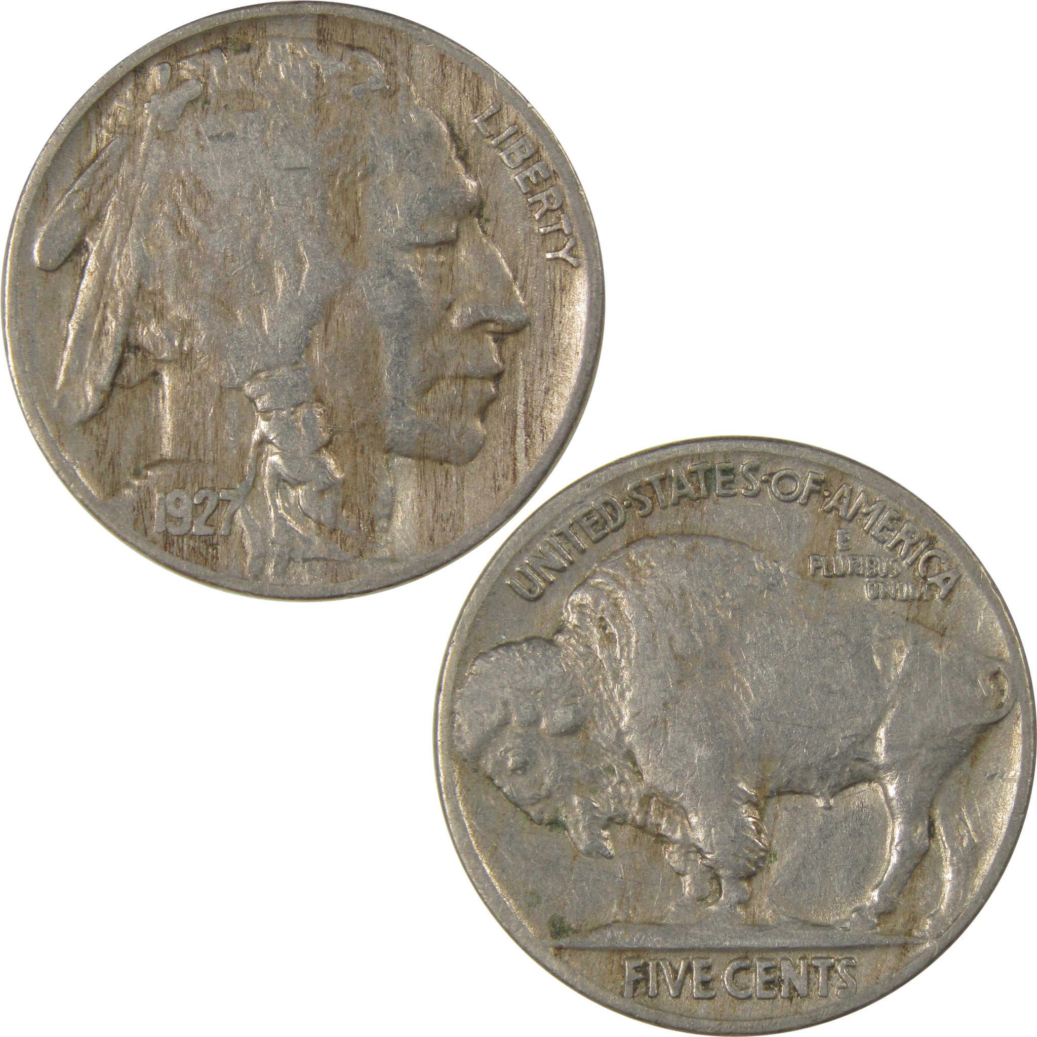1927 Indian Head Buffalo Nickel XF EF Extremely Fine SKU:I24024